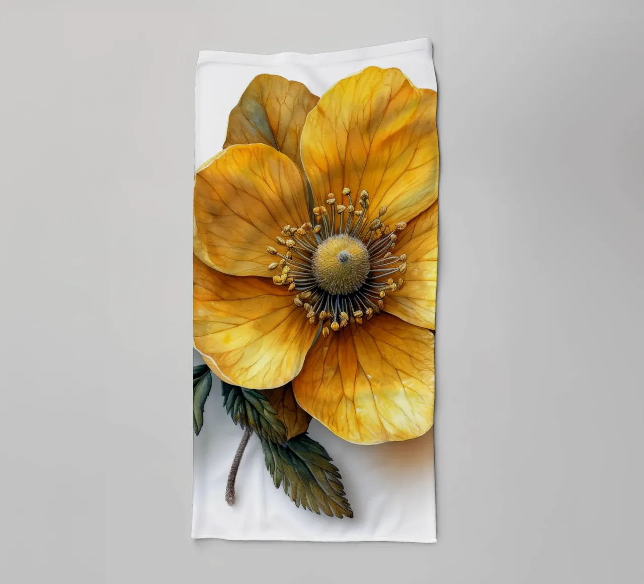 Globeflower 1 asciugamano da bagno da Bold Blooms