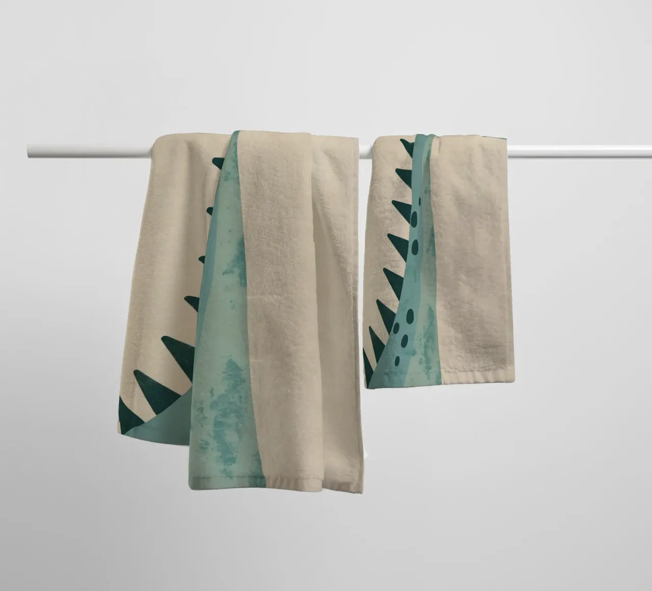 Boho Nursery 7 Dinosaur 4 asciugamano da bagno da Boho Print Collection