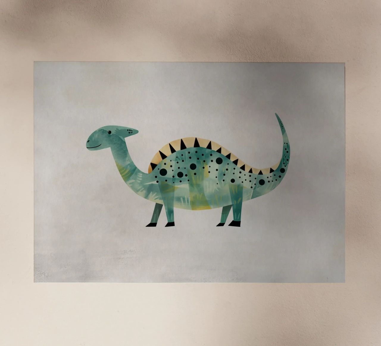 Boho Nursery 8 Dinosaur 1 lámina retroiluminada de Boho Print Collection