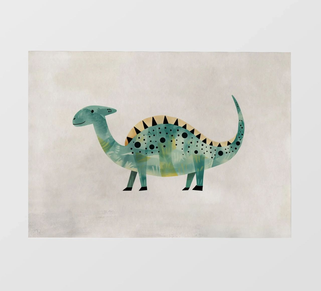 Boho Nursery 8 Dinosaur 1 lámina retroiluminada de Boho Print Collection