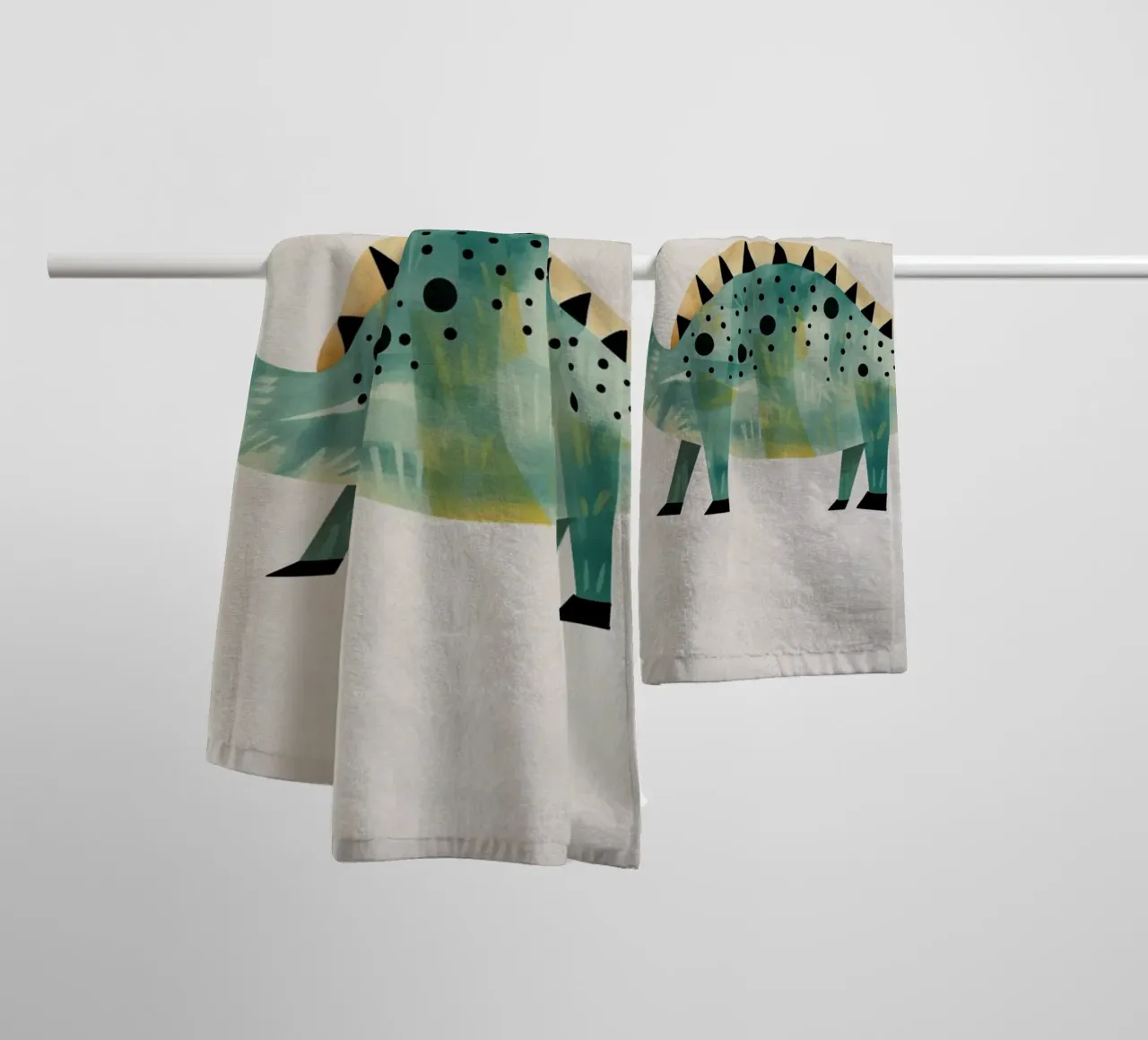 Boho Nursery 8 Dinosaur 1 asciugamano da bagno da Boho Print Collection