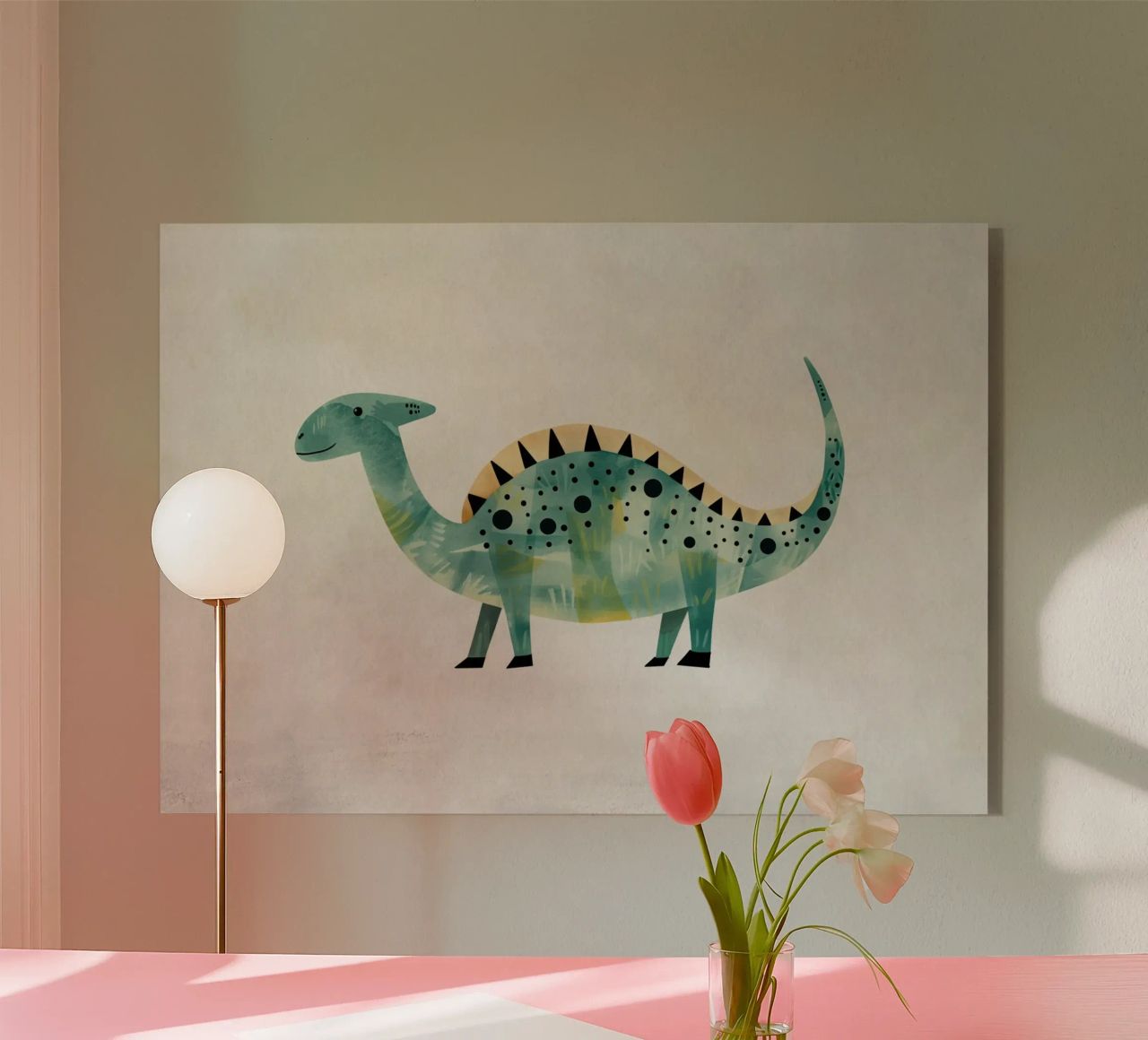 Boho Nursery 8 Dinosaur 1 metacrilato de Boho Print Collection
