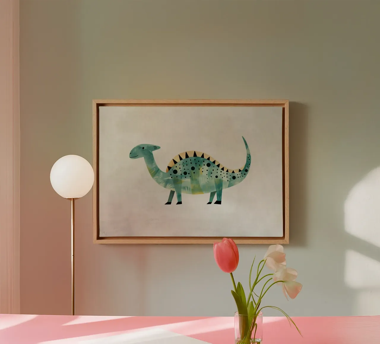 Boho Nursery 8 Dinosaur 1 canvas by Boho Print Collection
