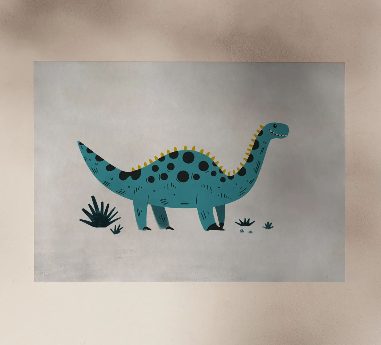 Boho Nursery 8 Dinosaur 2 lámina retroiluminada de Boho Print Collection