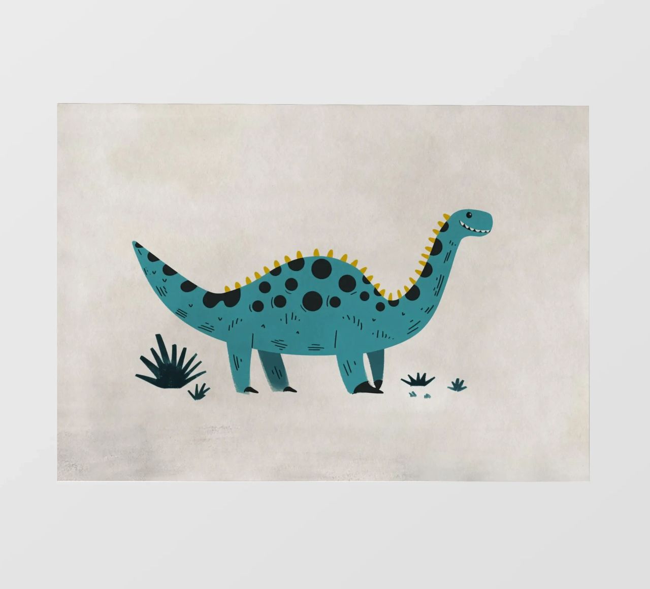 Boho Nursery 8 Dinosaur 2 lámina retroiluminada de Boho Print Collection