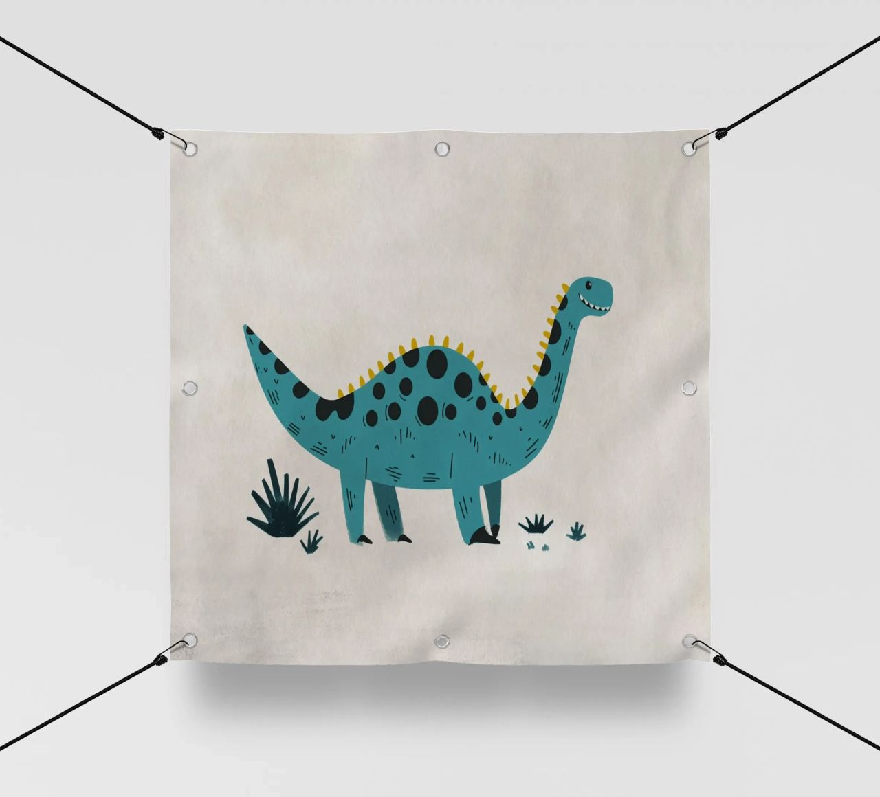 Boho Nursery 8 Dinosaur 2 lonas publicitarias de Boho Print Collection