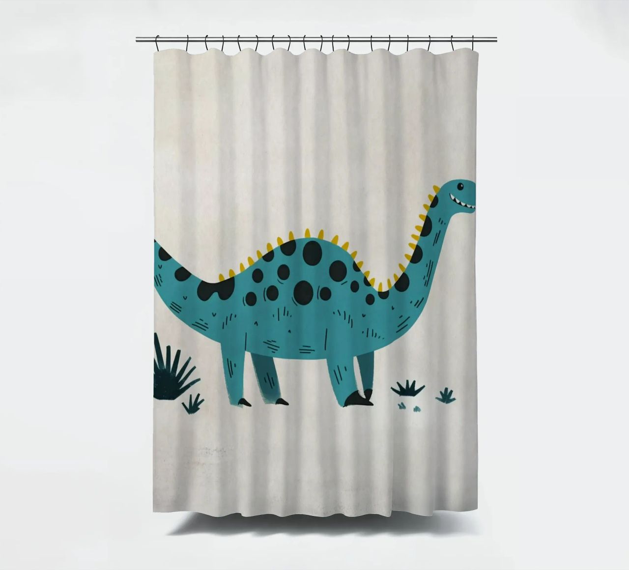 Boho Nursery 8 Dinosaur 2 cortina de baño de Boho Print Collection
