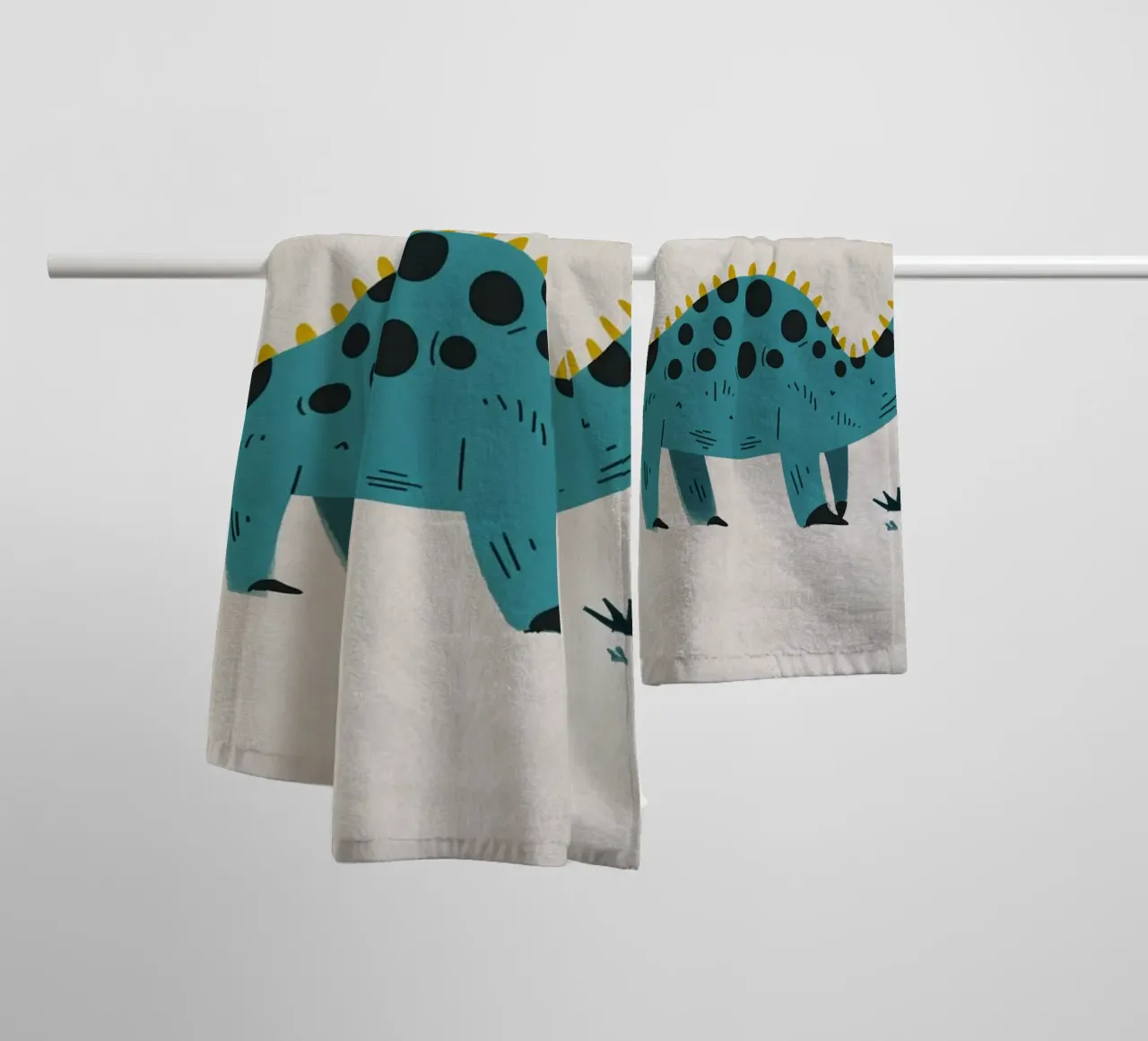Boho Nursery 8 Dinosaur 2 asciugamano da bagno da Boho Print Collection