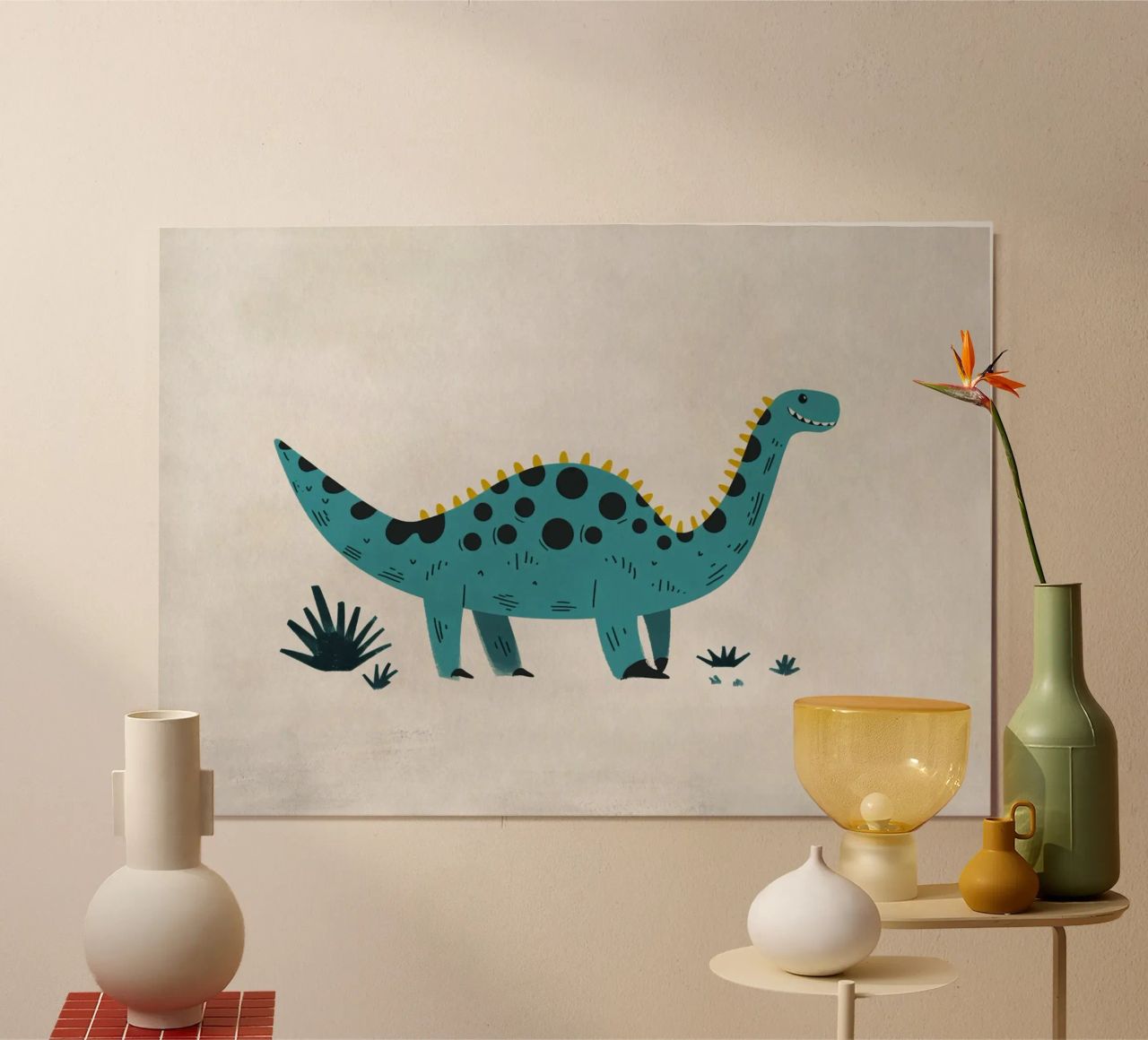 Boho Nursery 8 Dinosaur 2 poster de Boho Print Collection