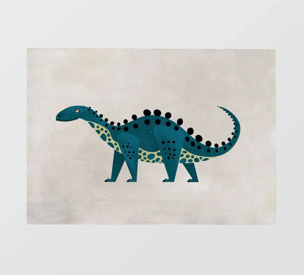 Boho Nursery 8 Dinosaur 3 lámina retroiluminada de Boho Print Collection