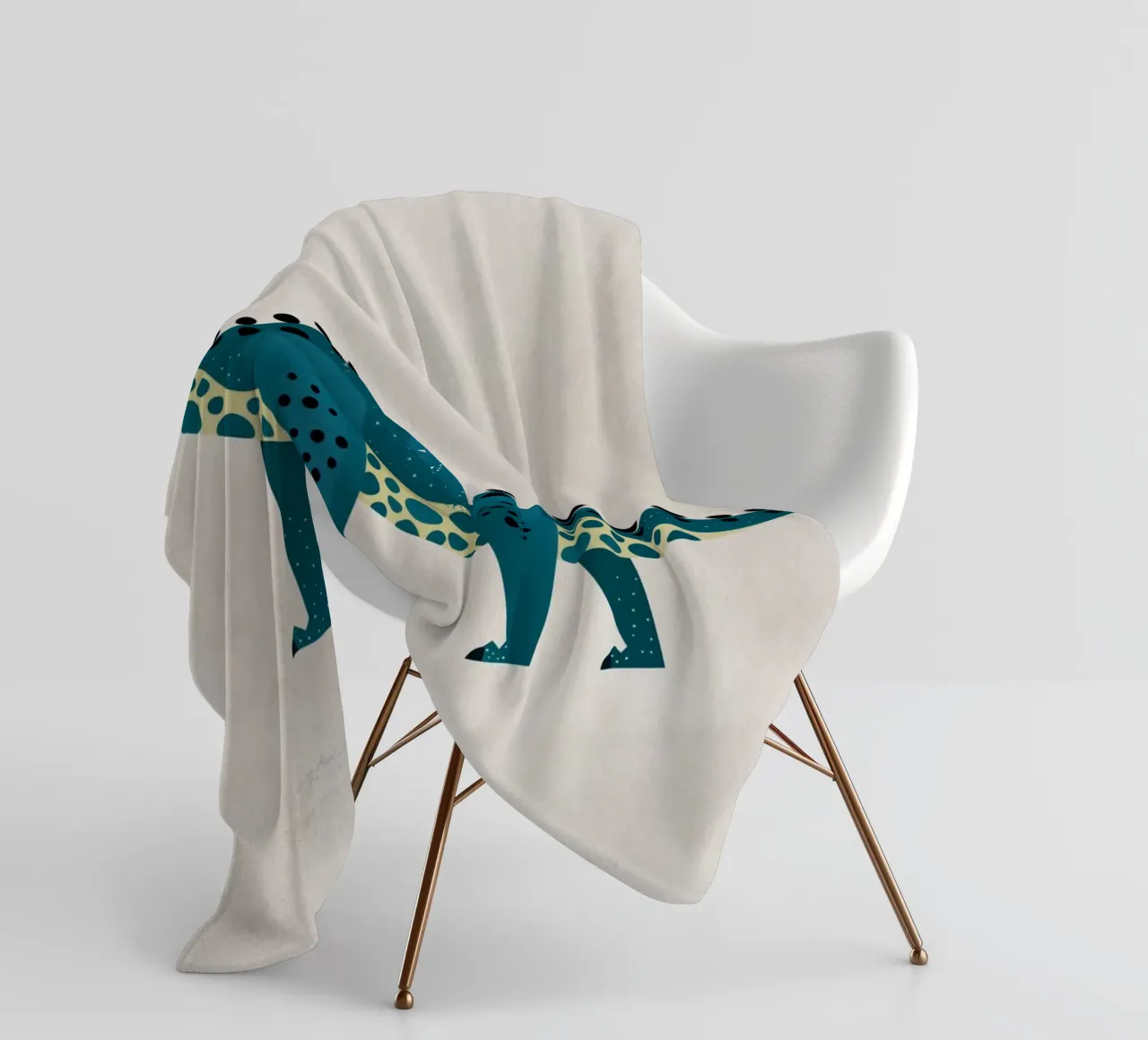 Boho Nursery 8 Dinosaur 3 coperta in pile da Boho Print Collection