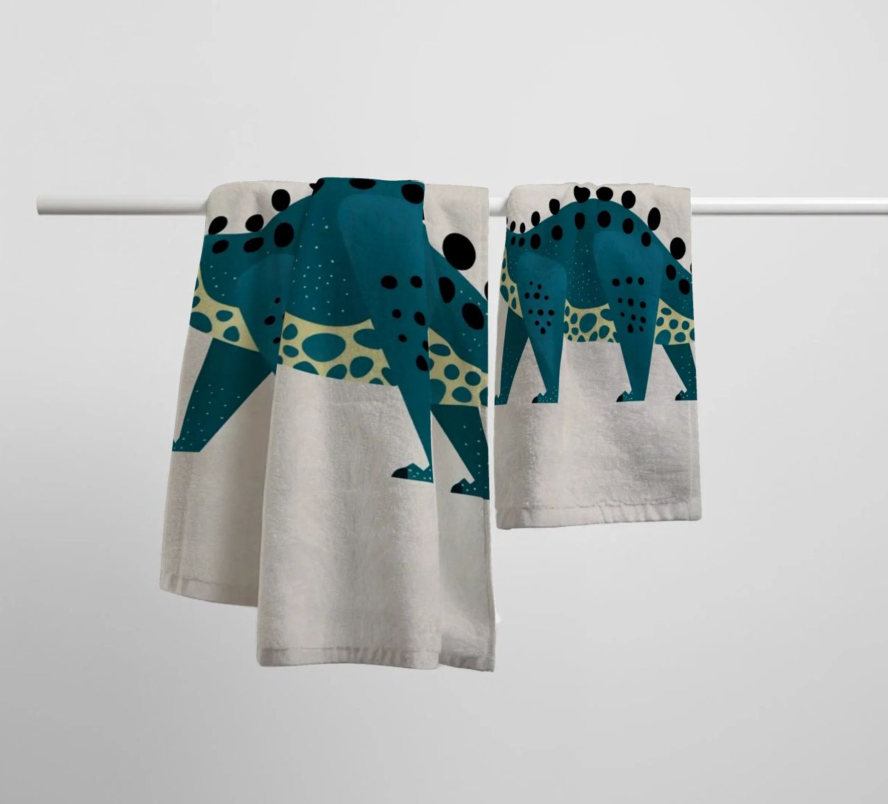 Boho Nursery 8 Dinosaur 3 toalla de baño de Boho Print Collection