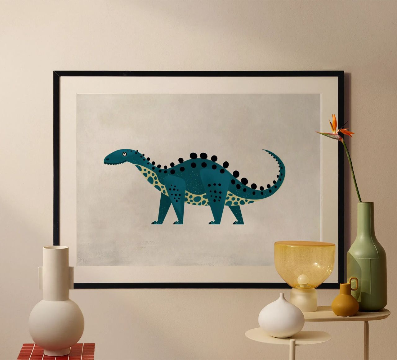 Boho Nursery 8 Dinosaur 3 poster de Boho Print Collection