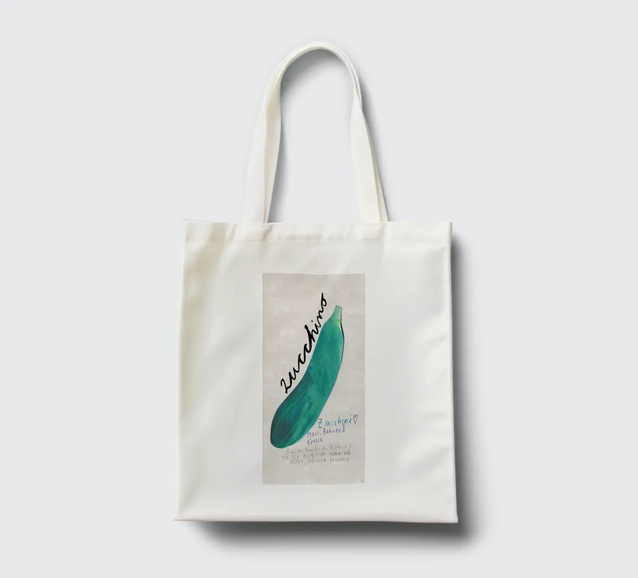 Zucchini tote bag by Rinah Lang