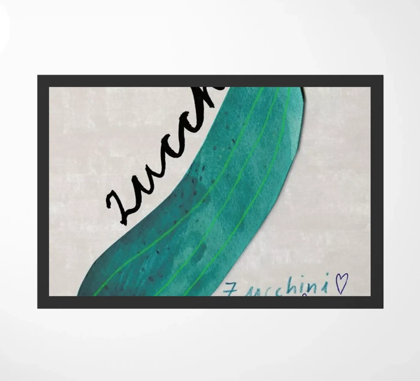 Zucchini doormat by Rinah Lang