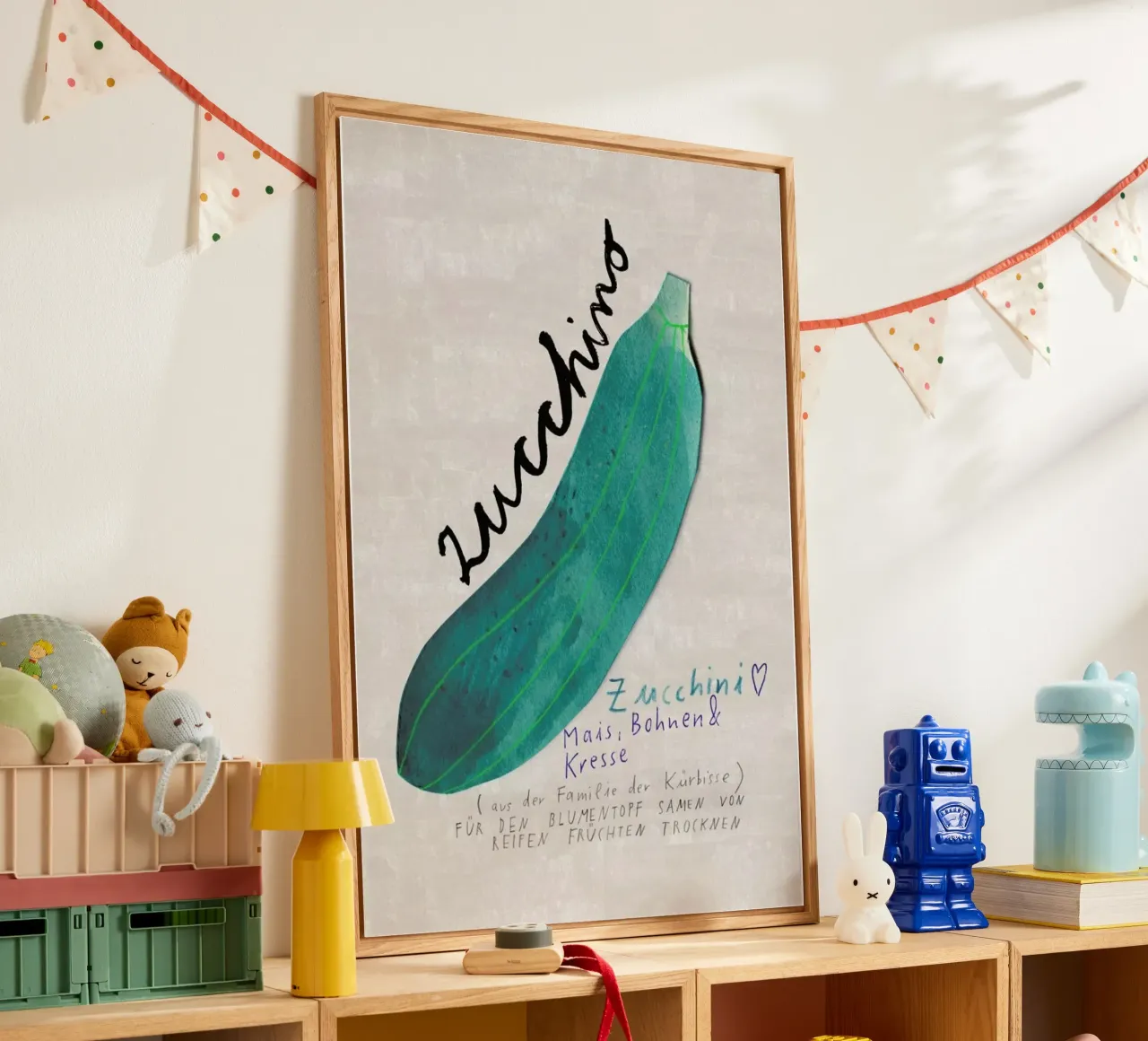 Zucchini acrylic glass by Rinah Lang