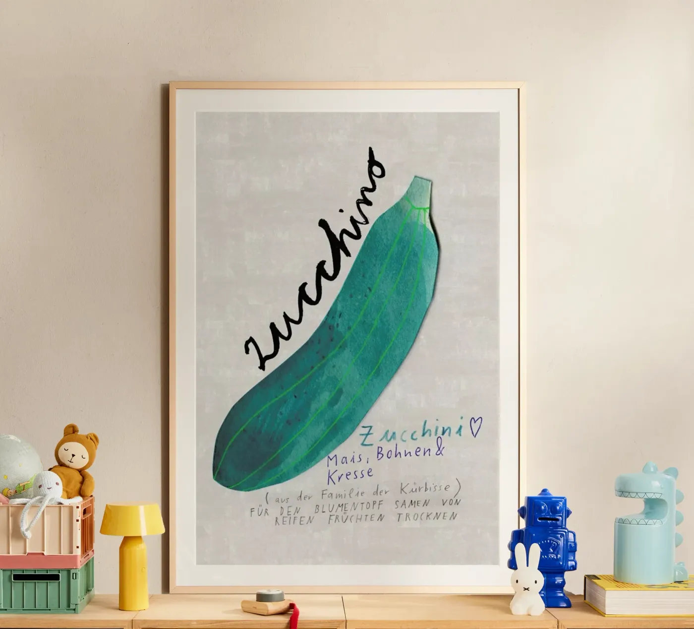 Zucchini Poster von Rinah Lang