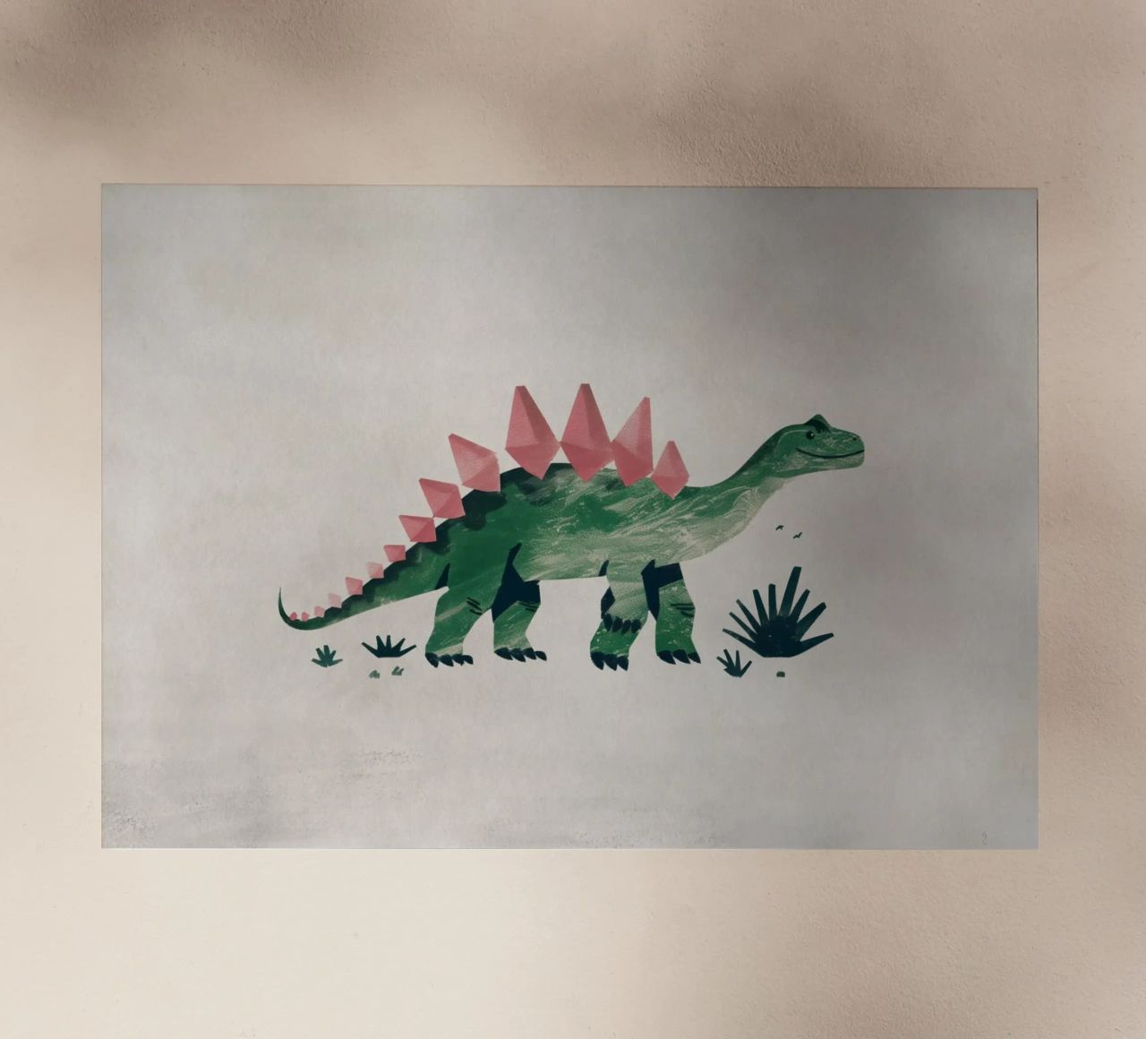 Boho Nursery 8 Dinosaur 4 lámina retroiluminada de Boho Print Collection