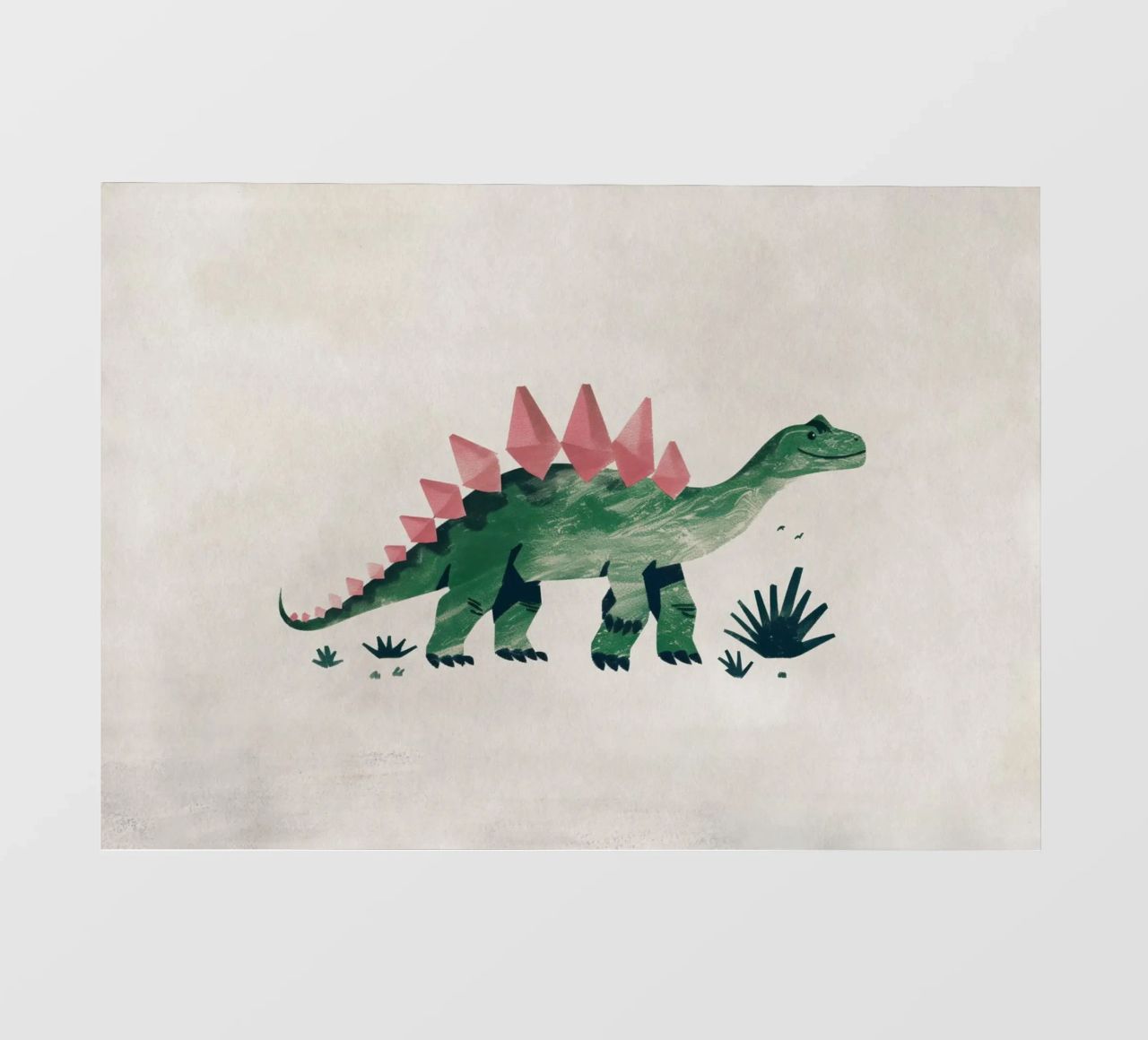 Boho Nursery 8 Dinosaur 4 lámina retroiluminada de Boho Print Collection
