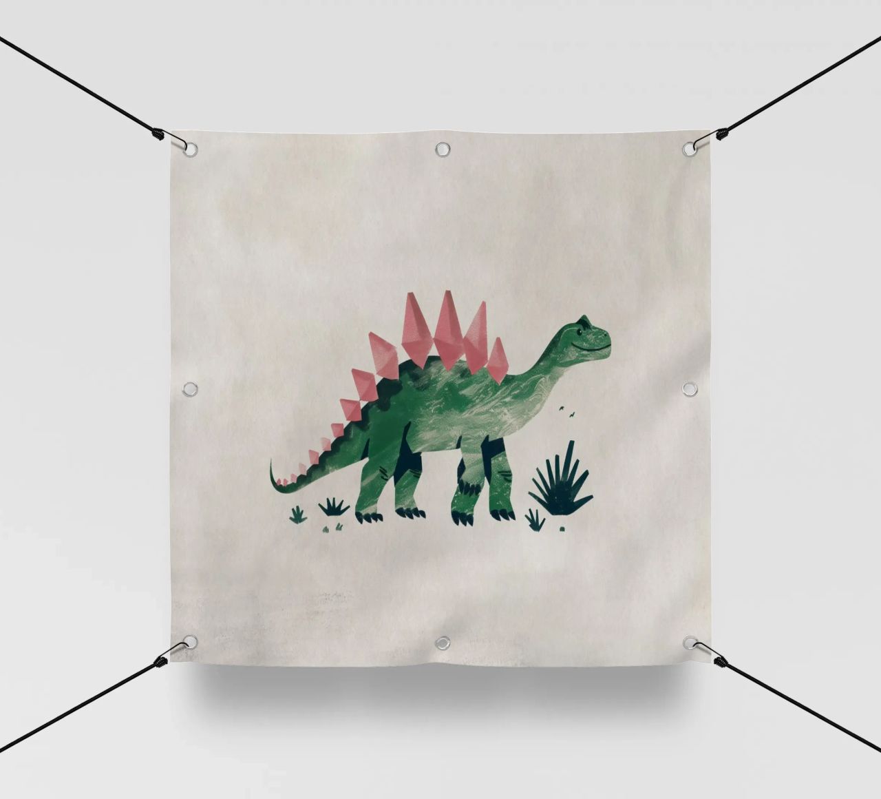 Boho Nursery 8 Dinosaur 4 lonas publicitarias de Boho Print Collection