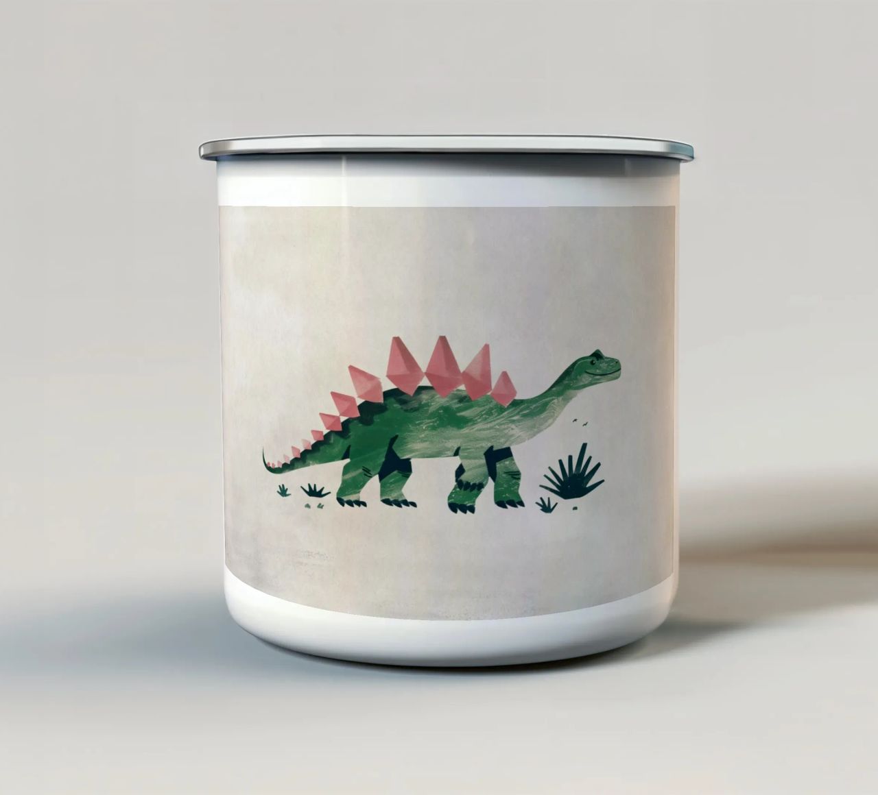 Boho Nursery 8 Dinosaur 4 taza de esmalte de Boho Print Collection