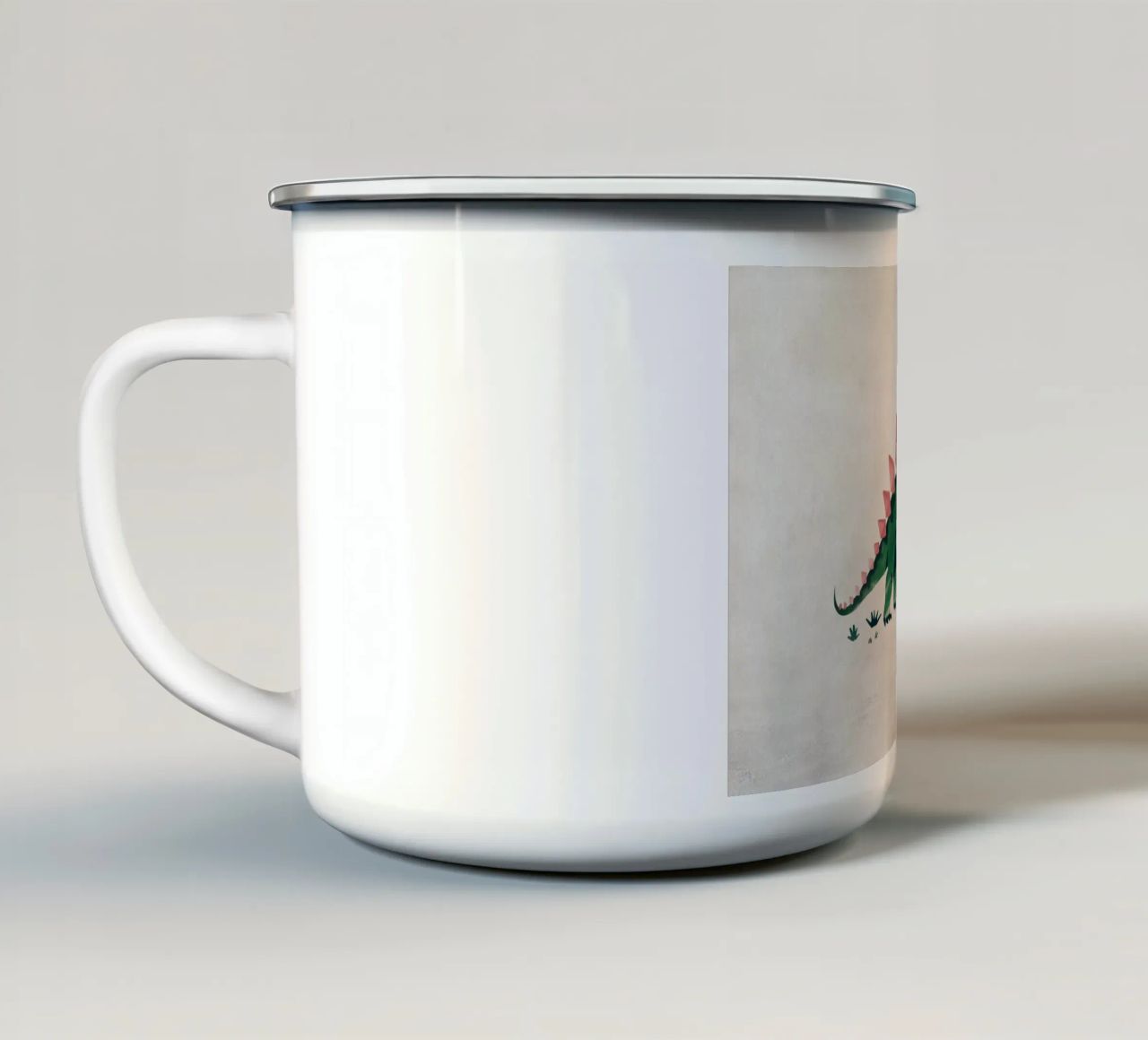 Boho Nursery 8 Dinosaur 4 taza de esmalte de Boho Print Collection