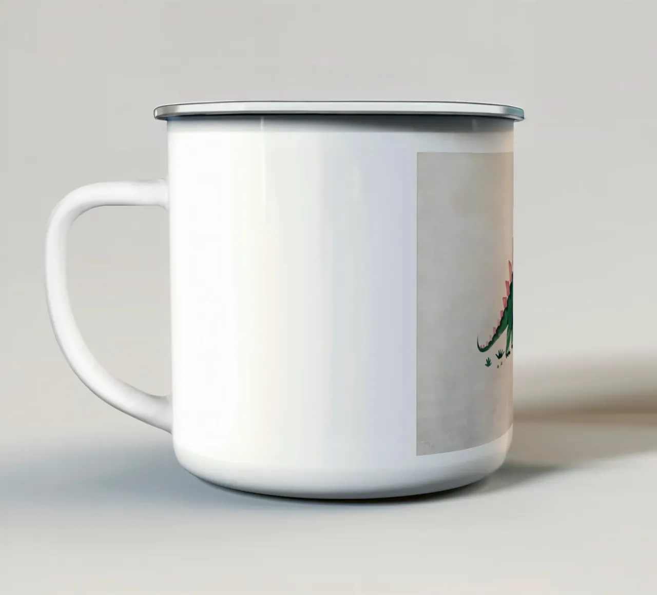 Boho Nursery 8 Dinosaur 4 taza de esmalte de Boho Print Collection