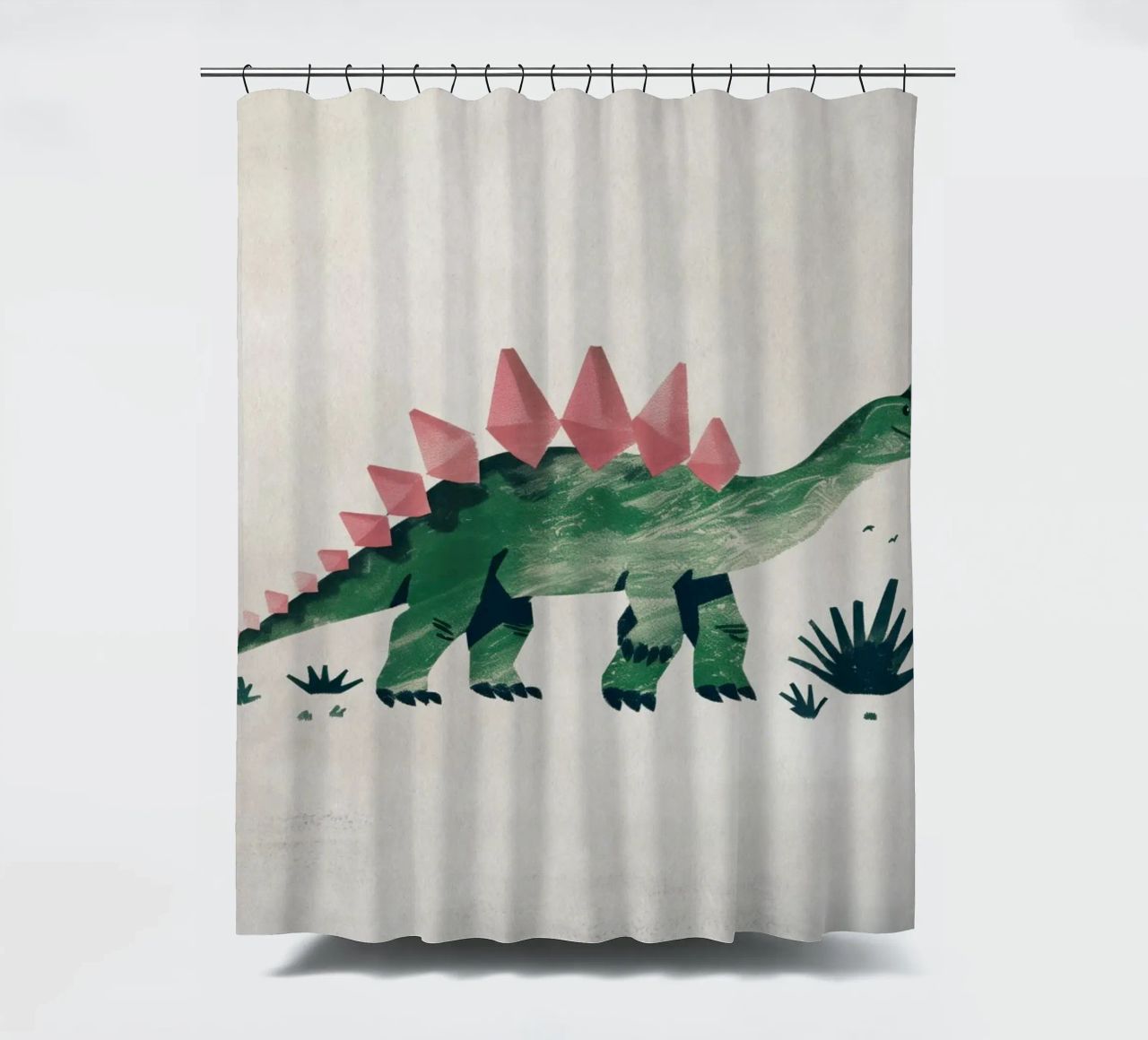 Boho Nursery 8 Dinosaur 4 cortina de baño de Boho Print Collection