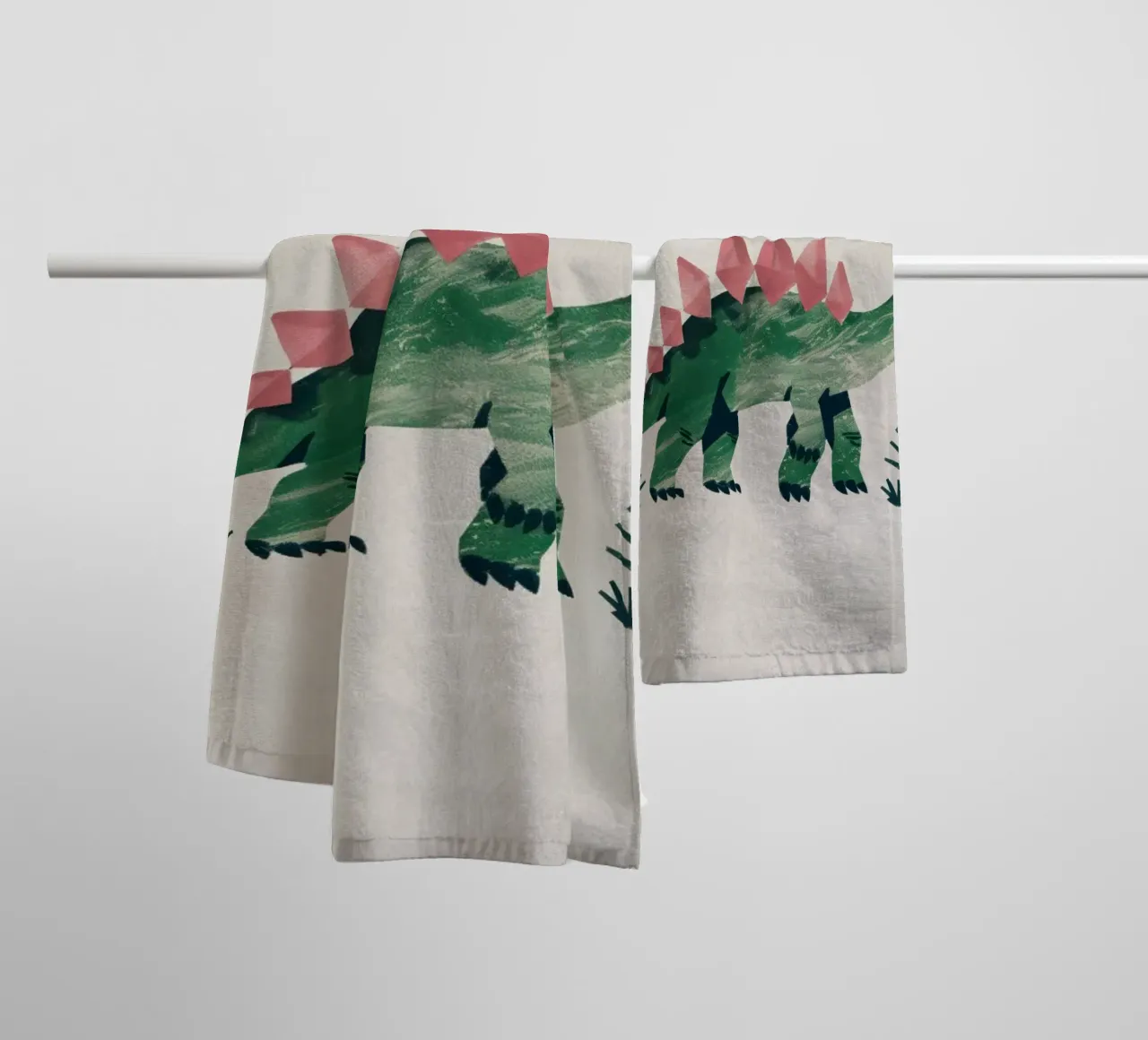 Boho Nursery 8 Dinosaur 4 asciugamano da bagno da Boho Print Collection