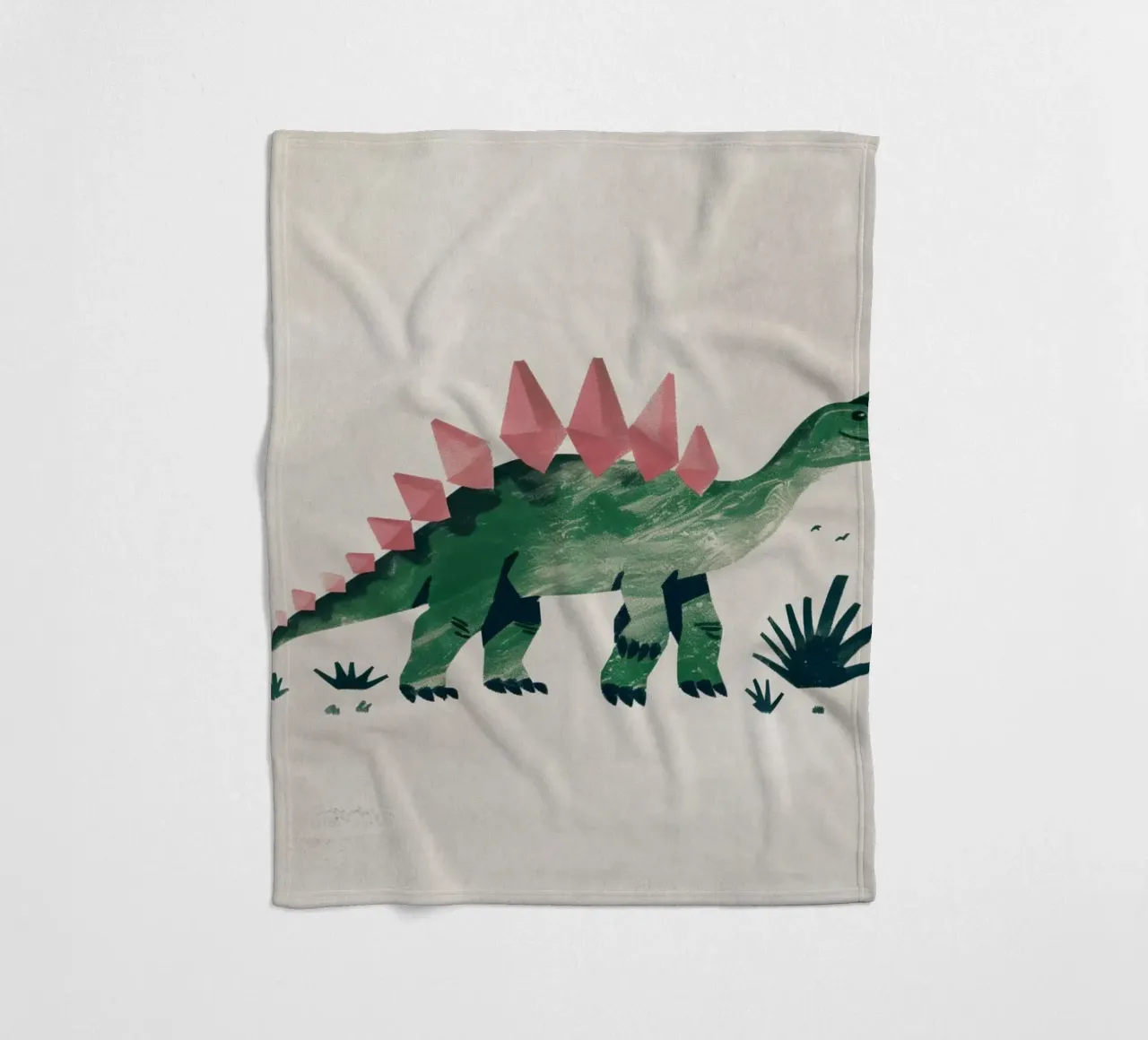 Boho Nursery 8 Dinosaur 4 coperta in pile da Boho Print Collection