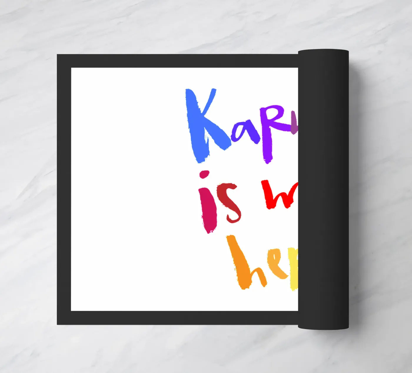 Karma deurmat van Brushmeetspaper