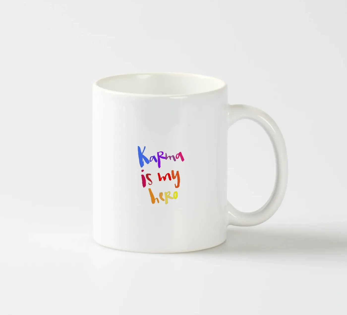 Karma ceramic mug by Brushmeetspaper