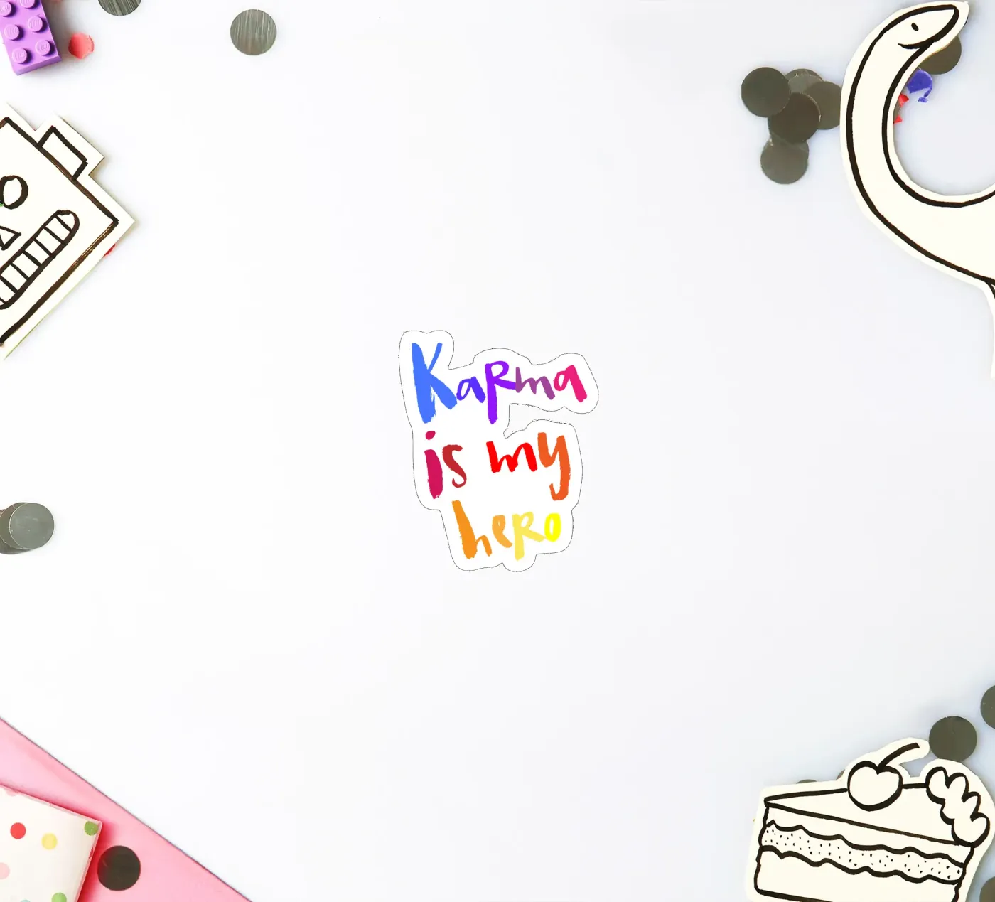 Karma sticker by Brushmeetspaper