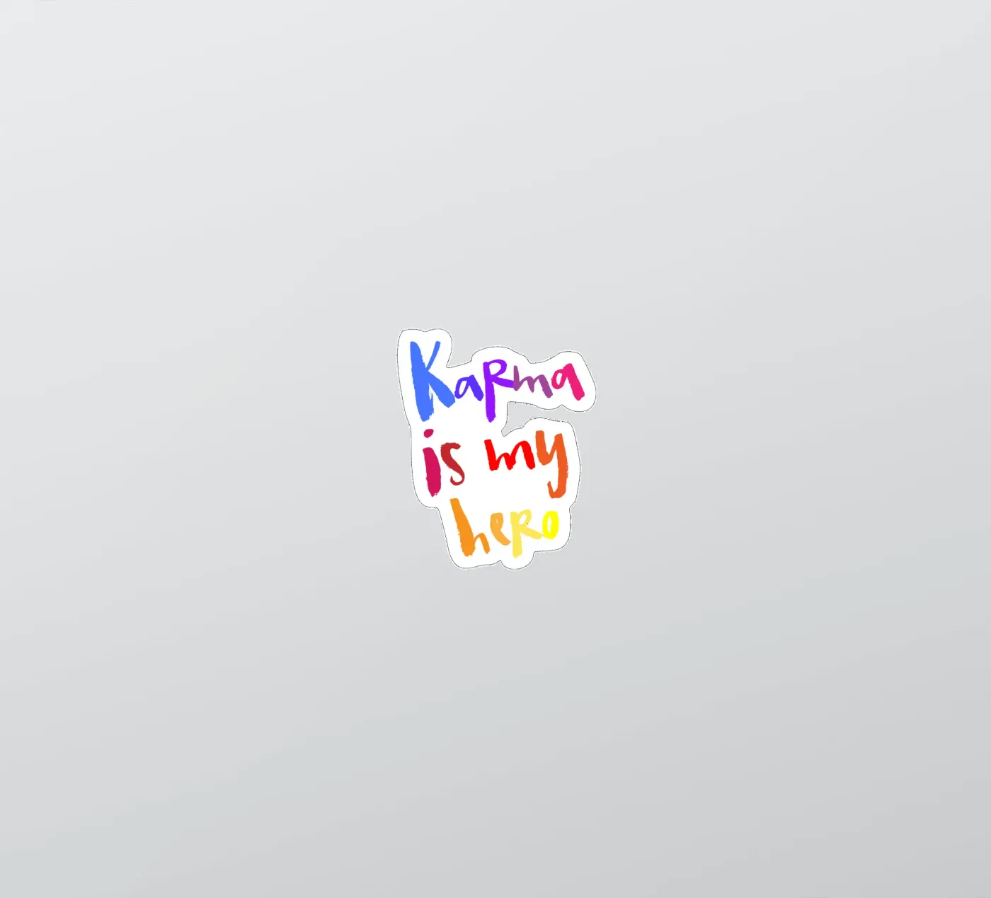 Karma sticker by Brushmeetspaper