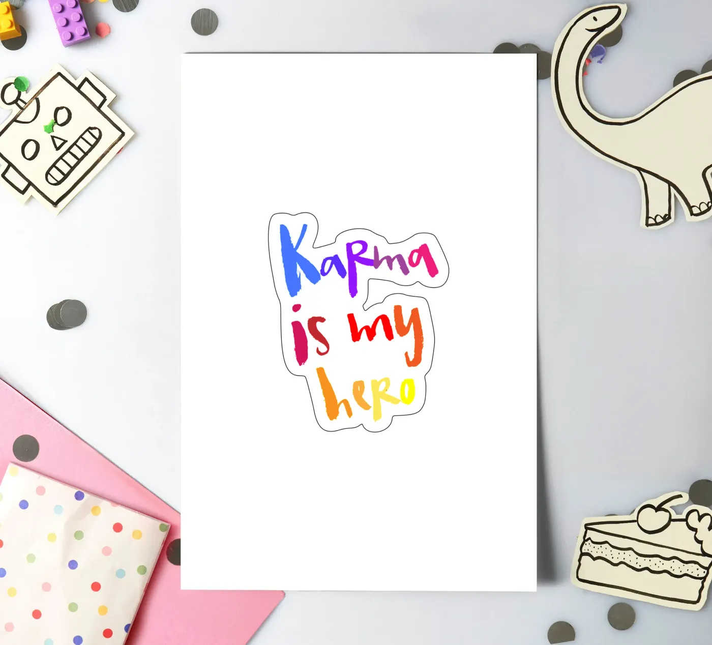 Karma sticker sheet by Brushmeetspaper