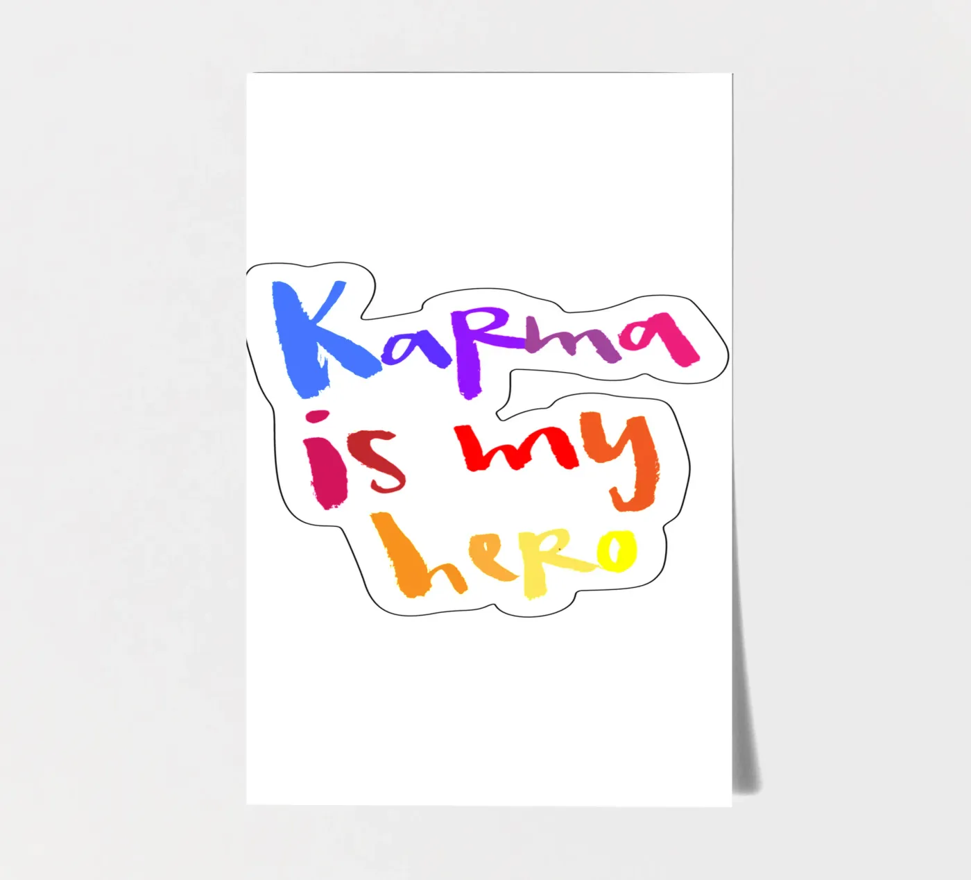 Karma sticker sheet by Brushmeetspaper