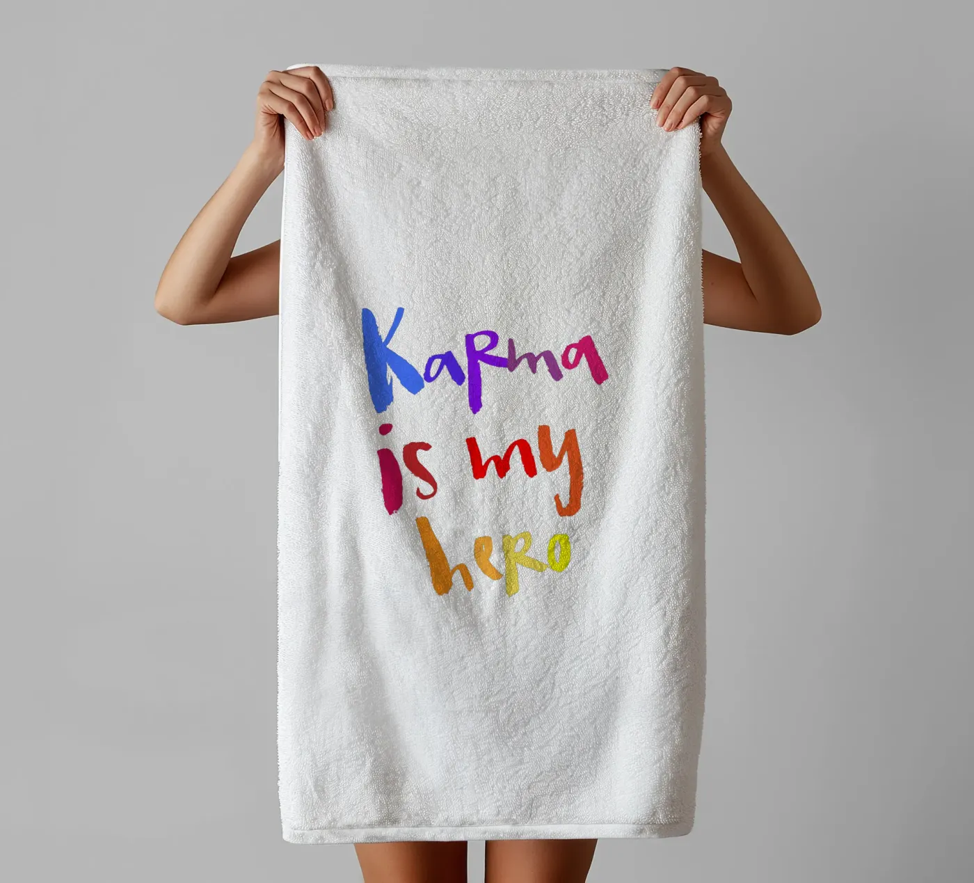 Karma towel by Brushmeetspaper