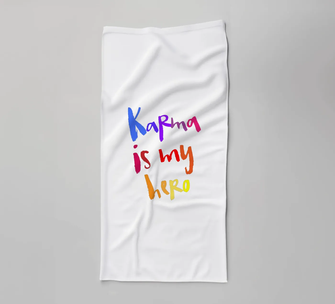 Karma towel by Brushmeetspaper