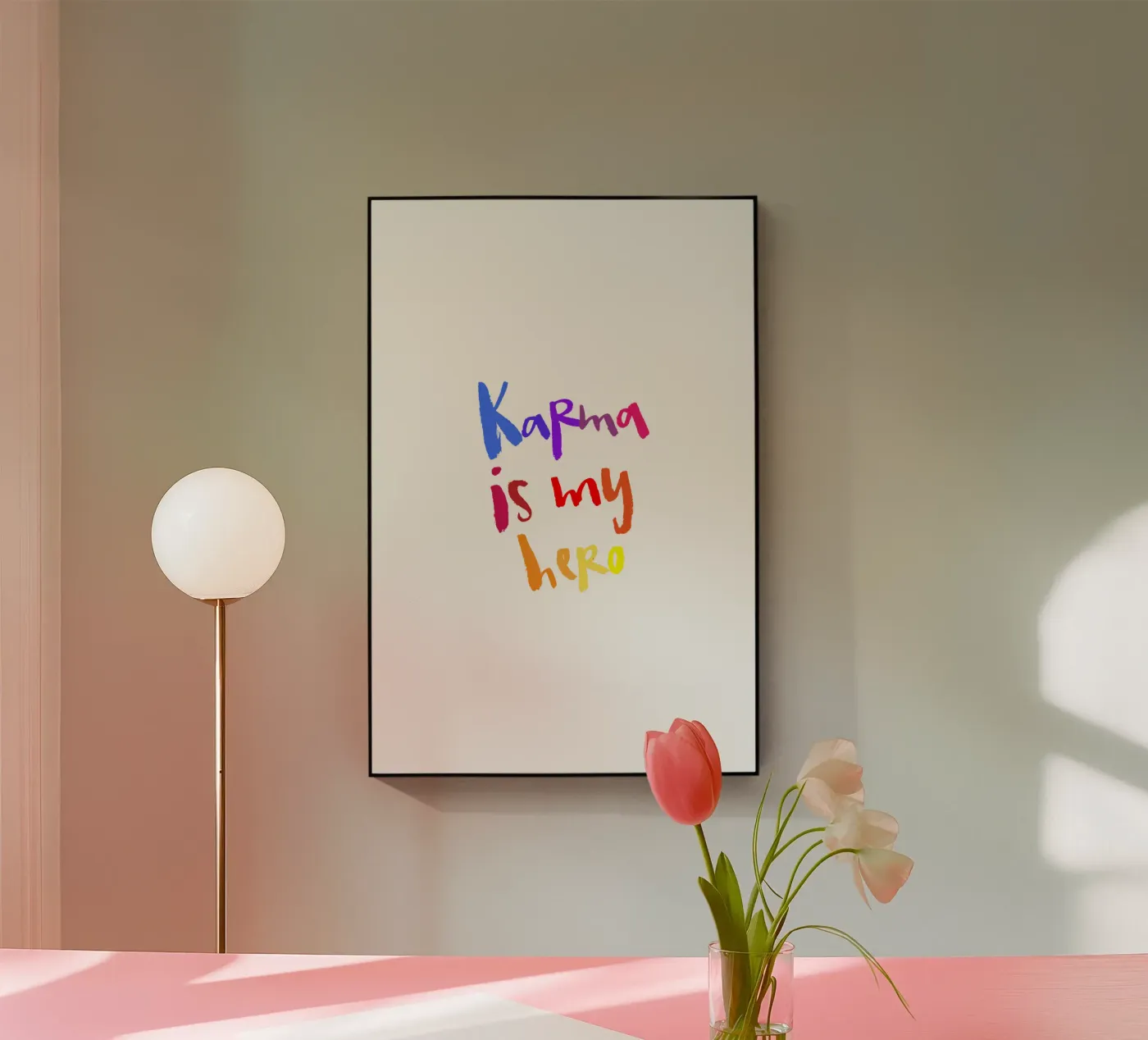 Karma Acryl-Glas von Brushmeetspaper