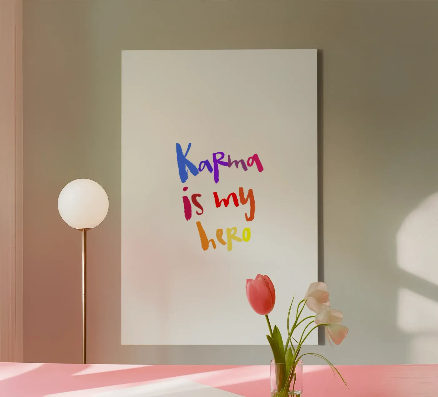 Karma canvas van Brushmeetspaper