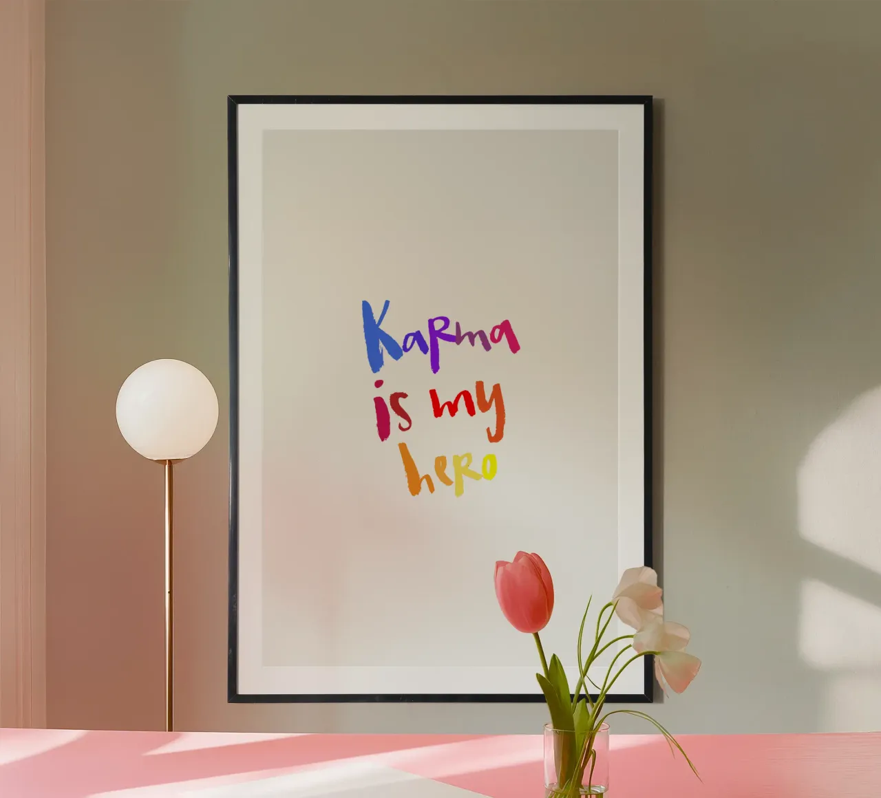 Karma poster con telaio in plastica da Brushmeetspaper