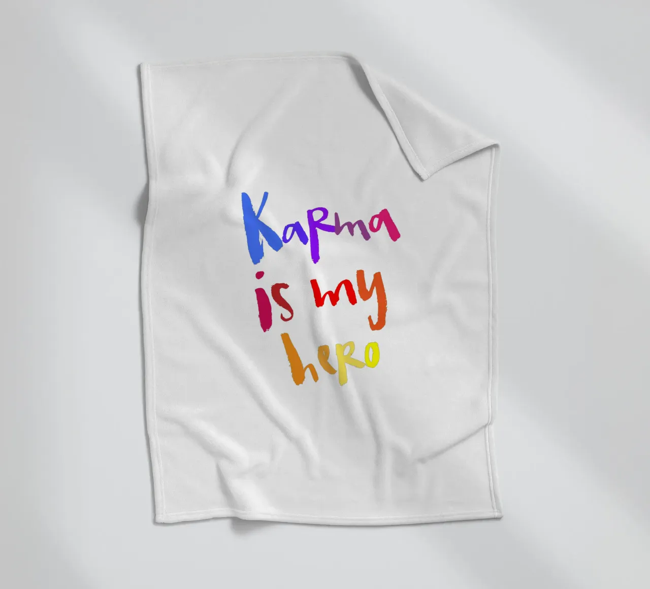 Karma Fleecedecke von Brushmeetspaper