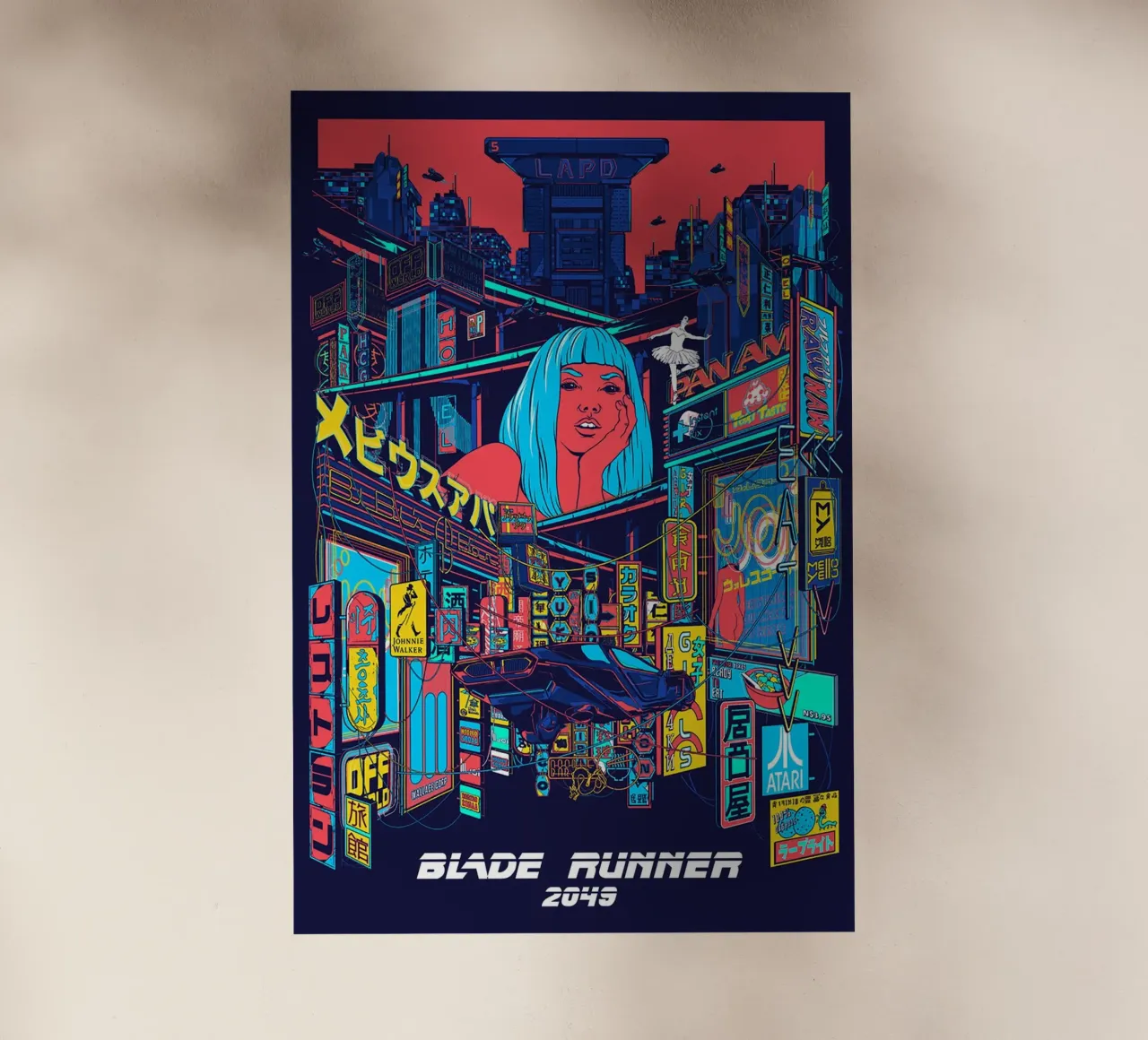 Blade Runner 2049 pellicola backlit da Attaboy Dsgn