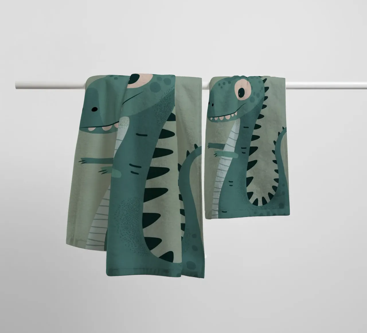 Boho Nursery 9 Dinosaur 1 asciugamano da bagno da Boho Print Collection