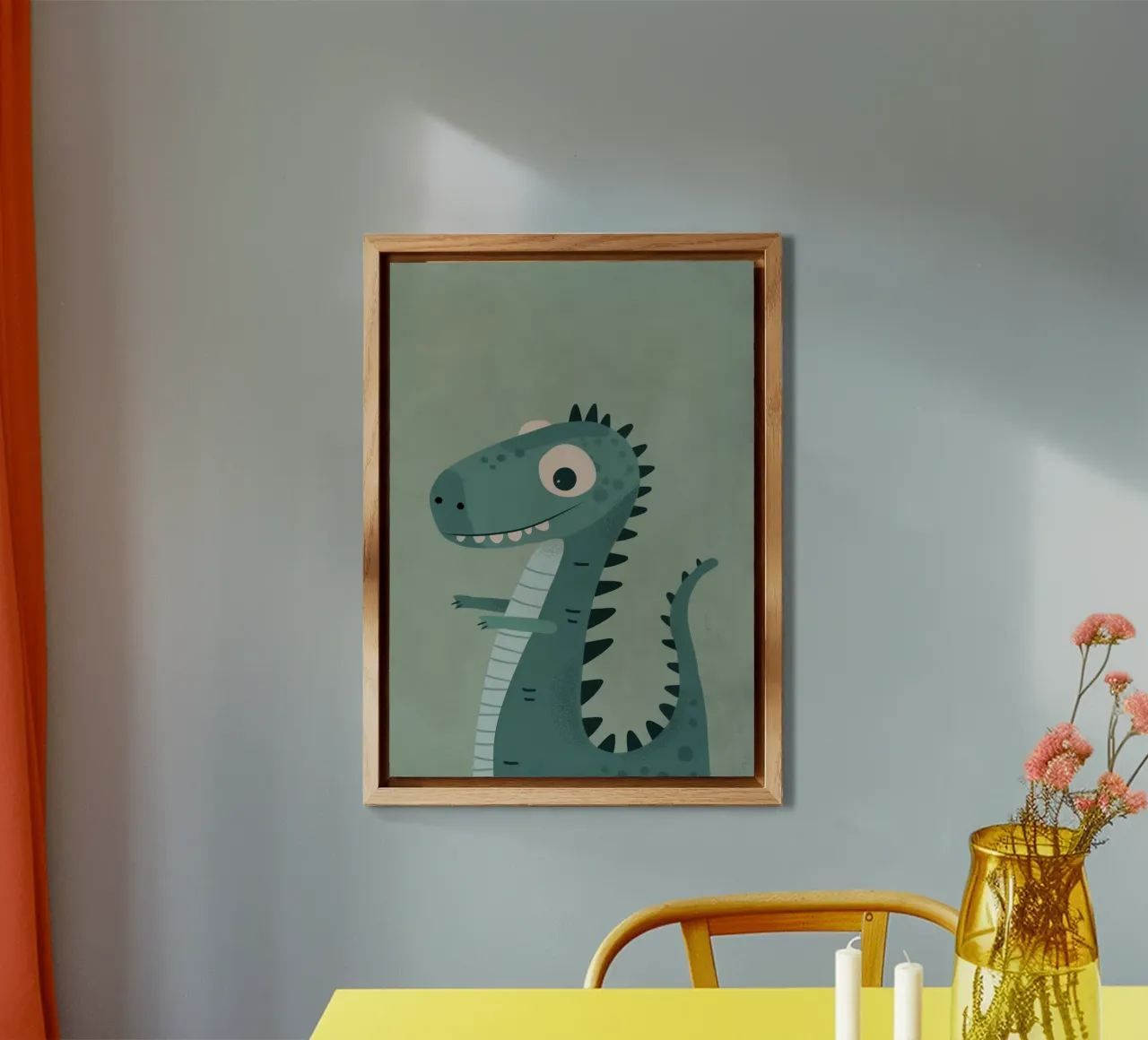 Boho Nursery 9 Dinosaur 1 alluminio dibond da Boho Print Collection
