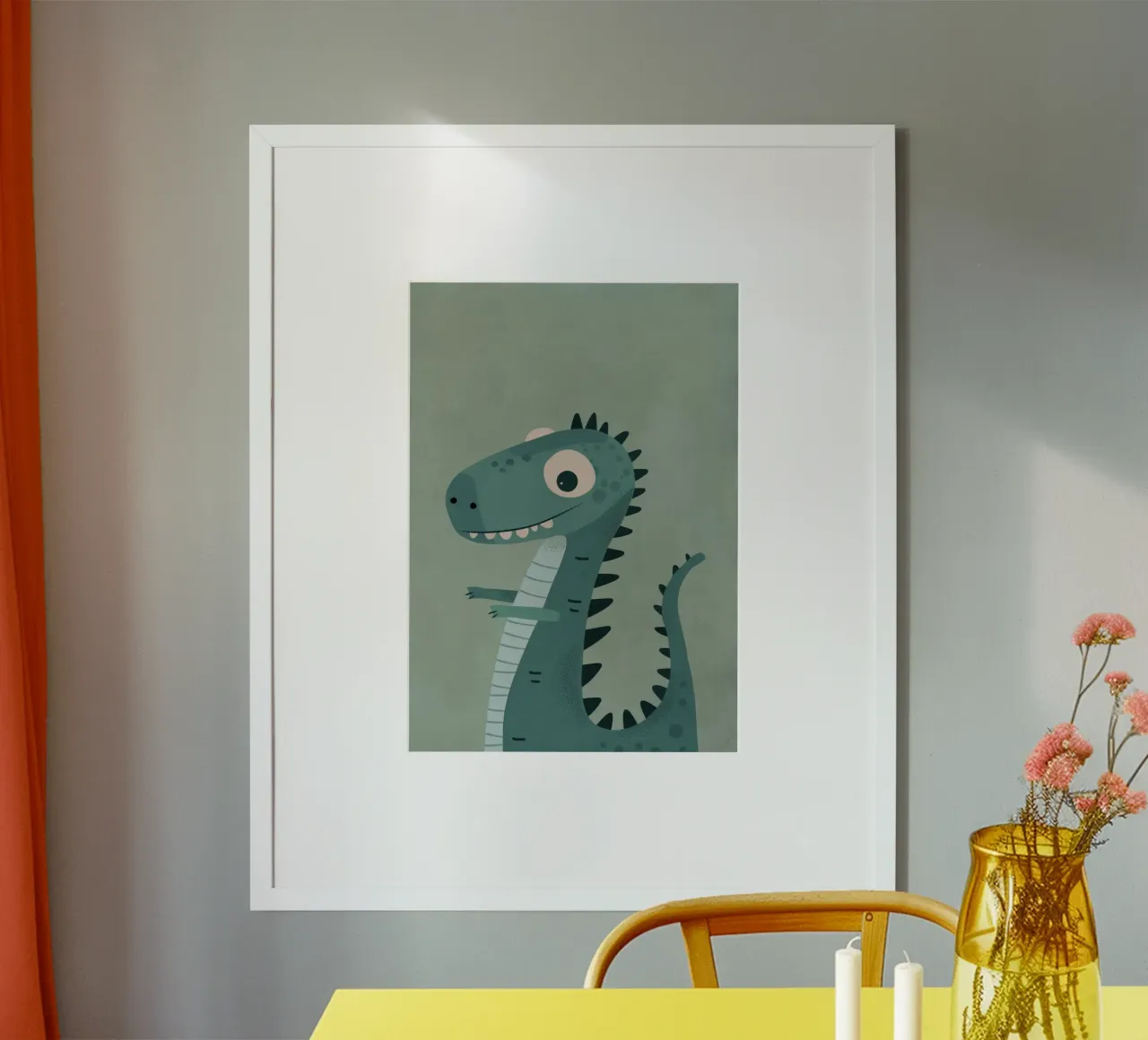Boho Nursery 9 Dinosaur 1 carta hahnemühle da Boho Print Collection