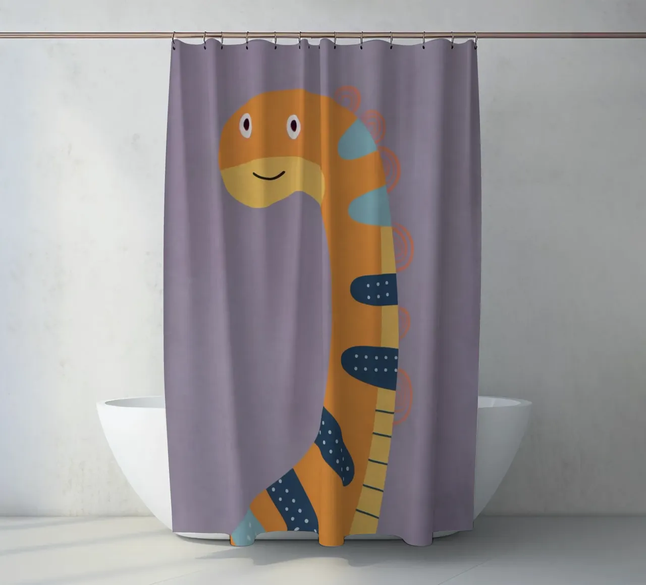 Boho Nursery 9 Dinosaur 2 tenda da doccia da Boho Print Collection