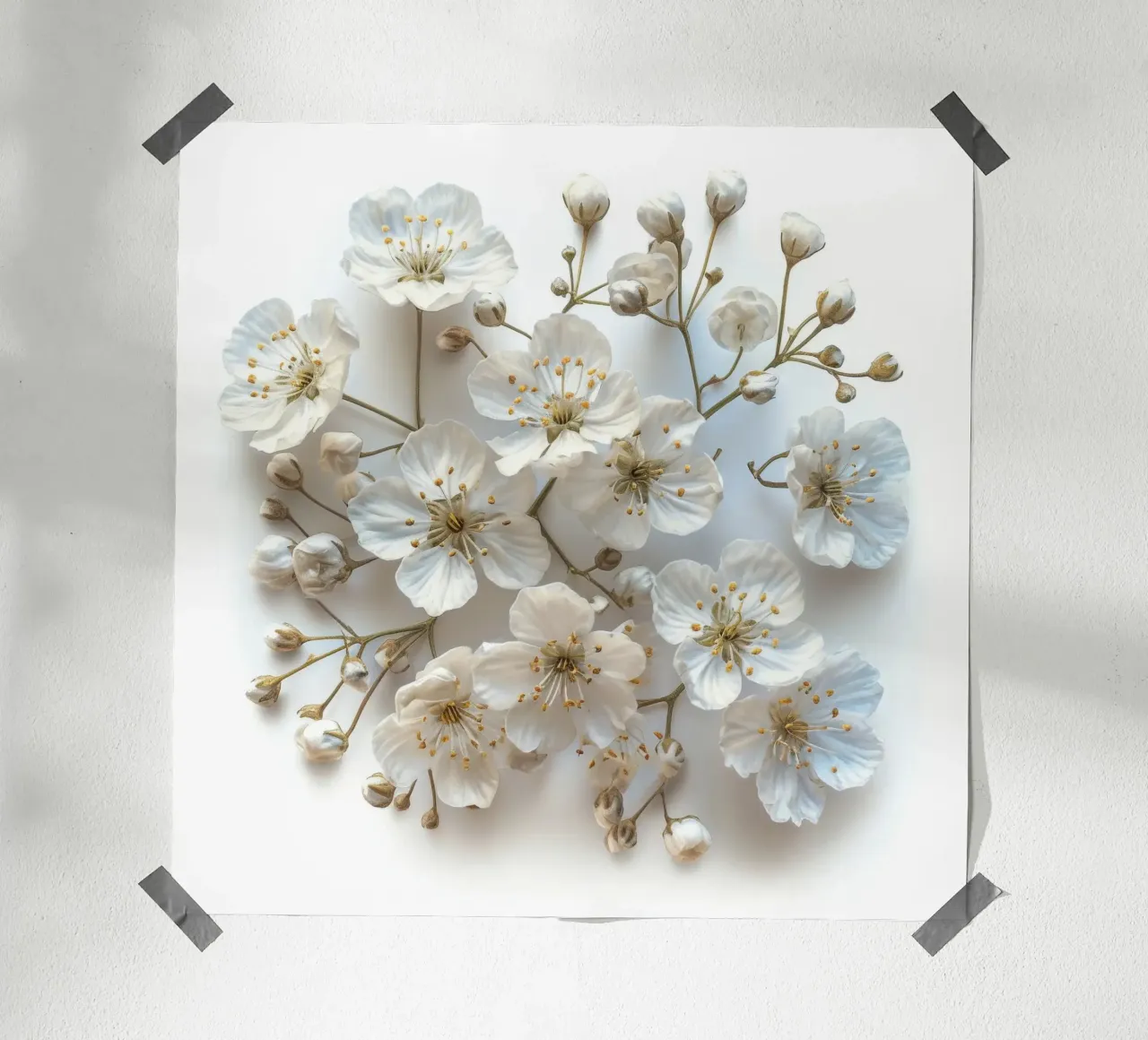 Gypsophile Fleur d'haleine de bébé 1 poster de Bold Blooms