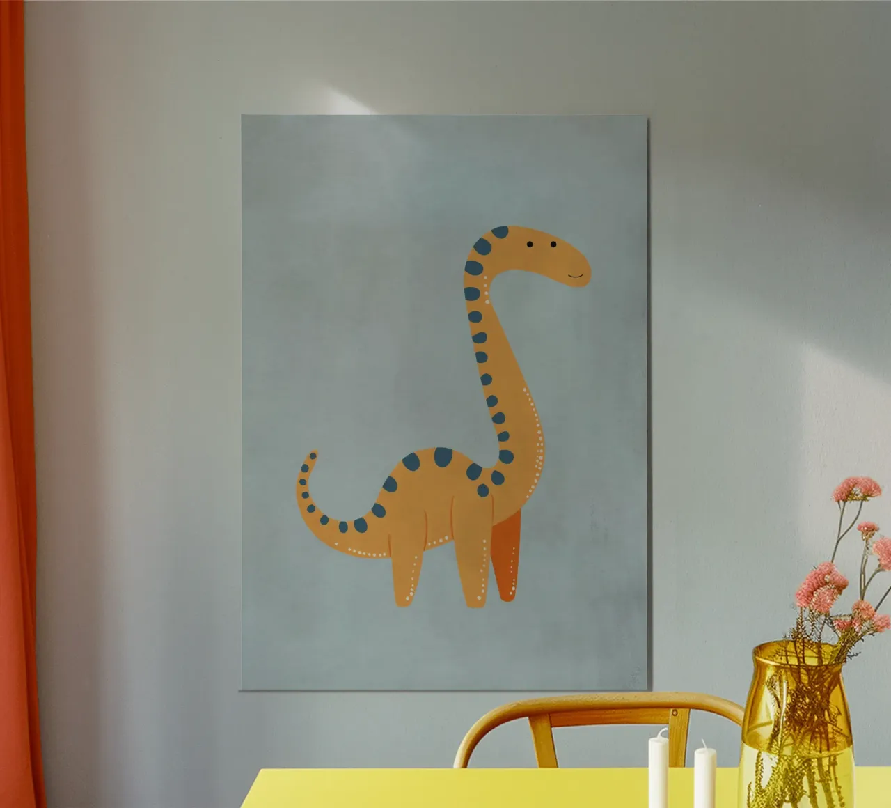 Boho Nursery 9 Dinosaur 3 alluminio dibond da Boho Print Collection