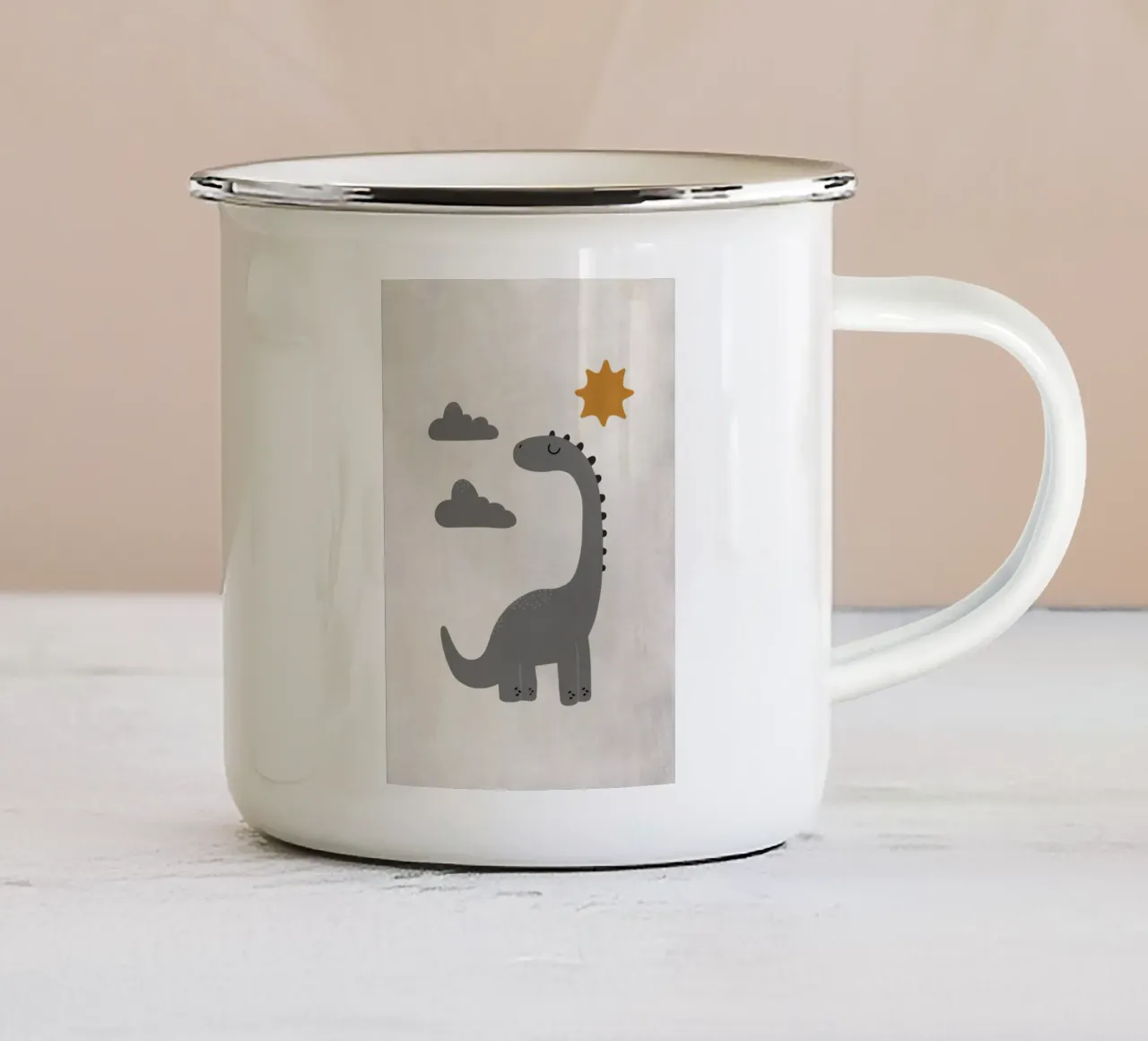 Boho Nursery 9 Dinosaur 4 tazza in smalto da Boho Print Collection